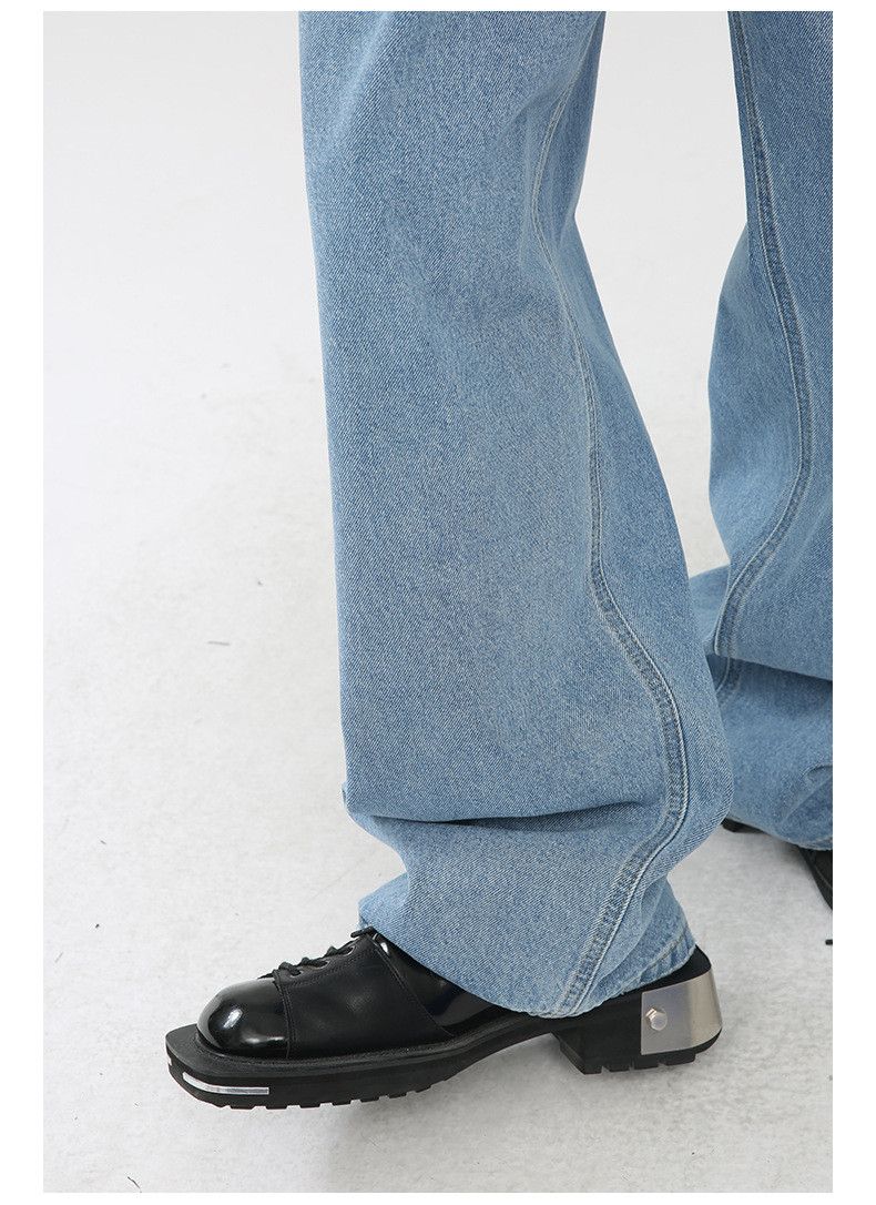 Japanese Brand × Jean Men's loose washed wide-leg straight jeans Size US 32 / EU 48 - 3 Thumbnail