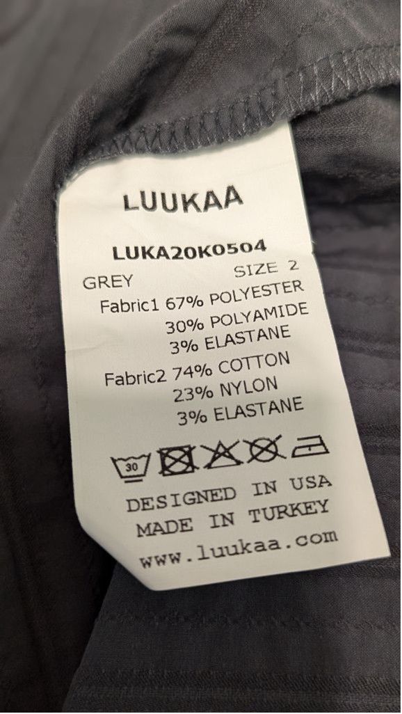 Designer Women's Luukaa Dress, Size 10, Grey Size L / US 10 / IT 46 - 5 Thumbnail