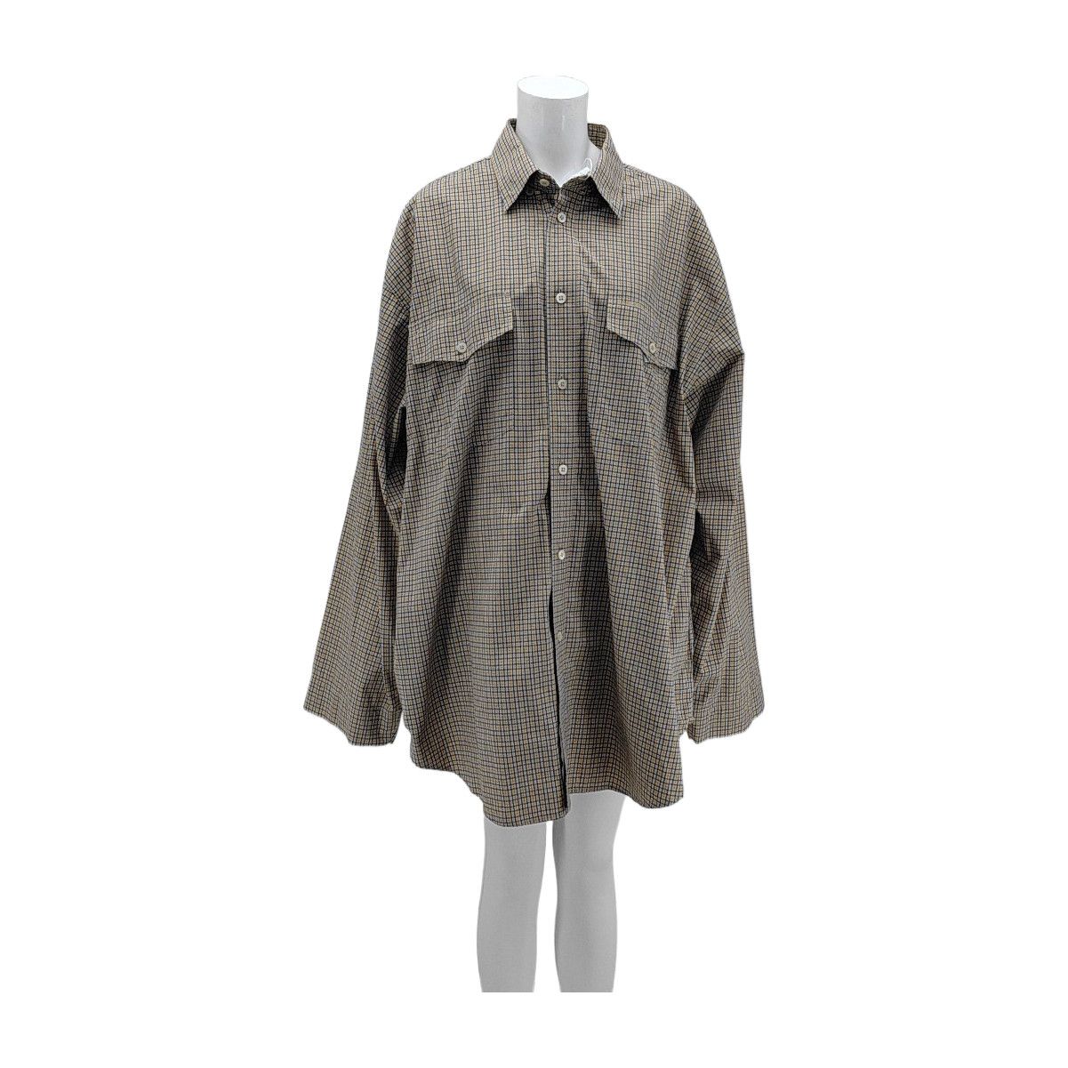 Balenciaga Balenciaga Plaid Button Up Shirt Dress Size XS Size XS / US 0-2 / IT 36-38 - 1 Thumbnail