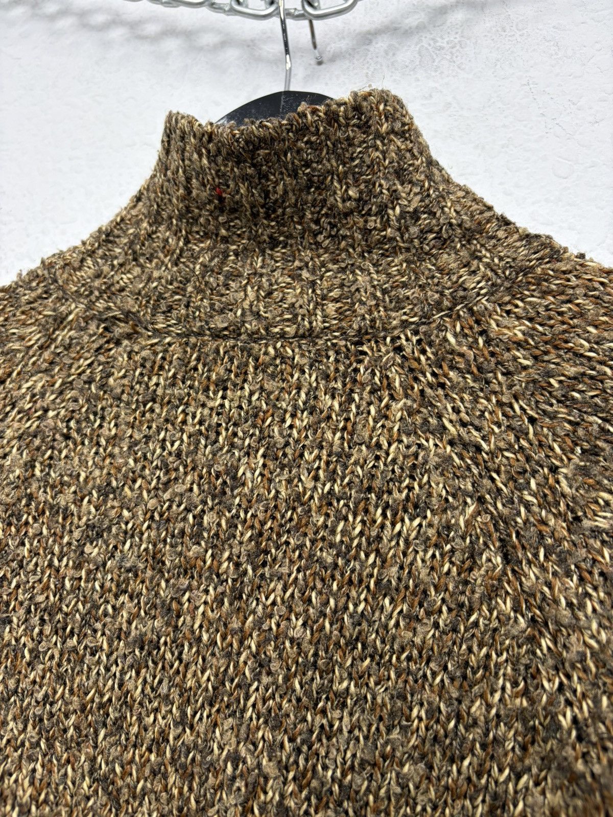 If Six Was Nine Asymmetric Rick Owens Vibe Zip High-Neck Knit Sweater Y2K Size US M / EU 48-50 / 2 - 10 Thumbnail
