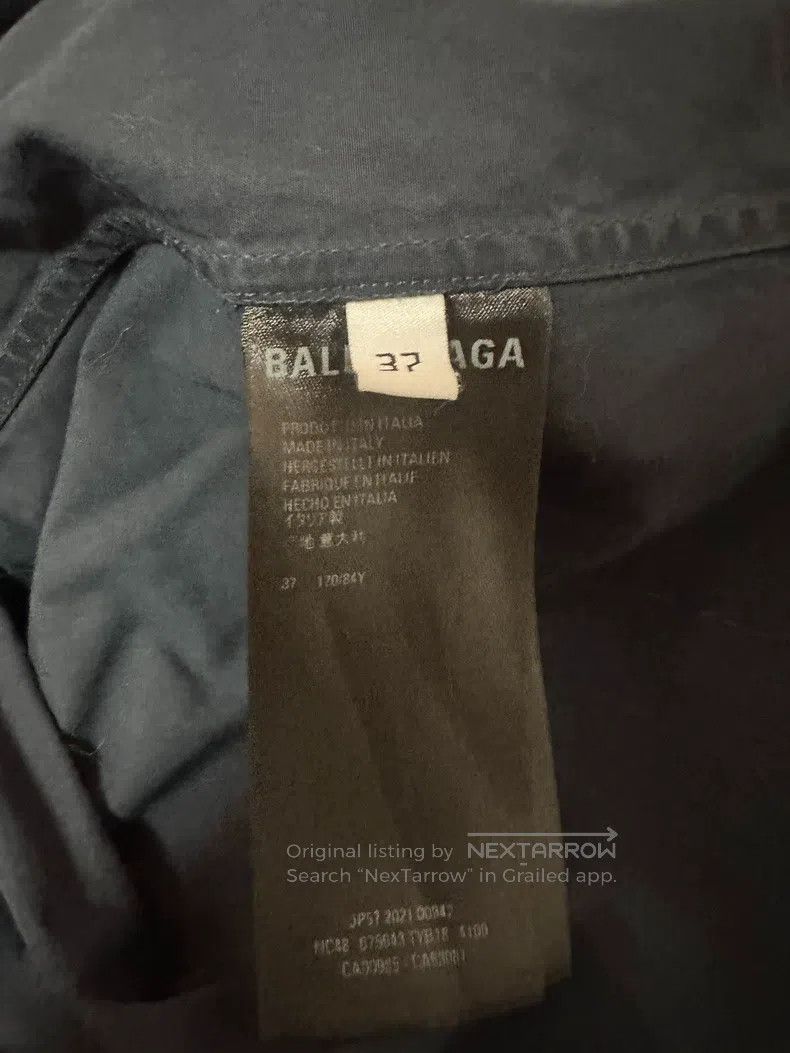 Balenciaga Balenciaga size 37 Dark Blue Short Sleeve Shirt Size US XS / EU 42 / 0 - 4 Thumbnail