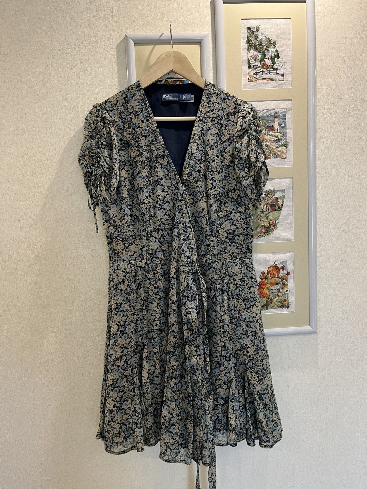 Designer × Polo Ralph Lauren Polo Ralph Lauren Bailey Floral Black Dress Size 4 Size S / US 4 / IT 40 - 11 Thumbnail