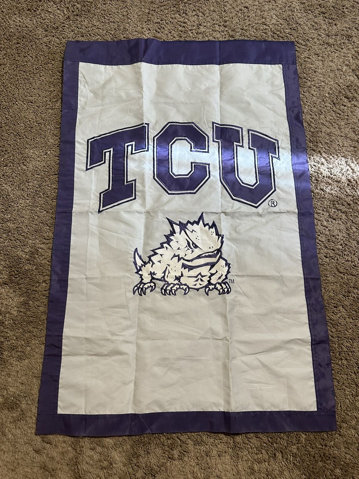 NCAA Vintage TCU Horned Frog “triple grey” flag 2009 Size ONE SIZE - 1 Thumbnail