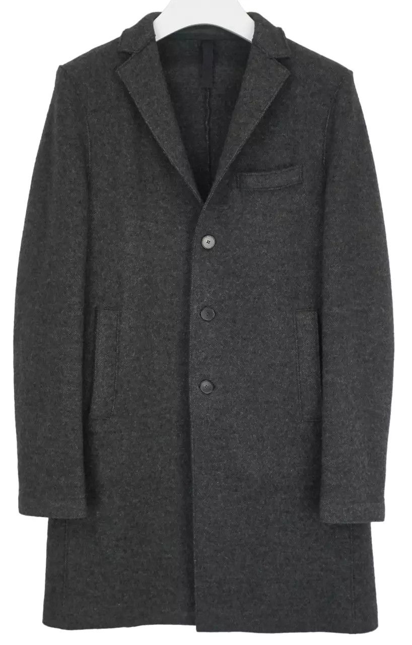 HARRIS WHARF LONDON Coat Men's (EU) 48 Button Up Yak Alpaca
