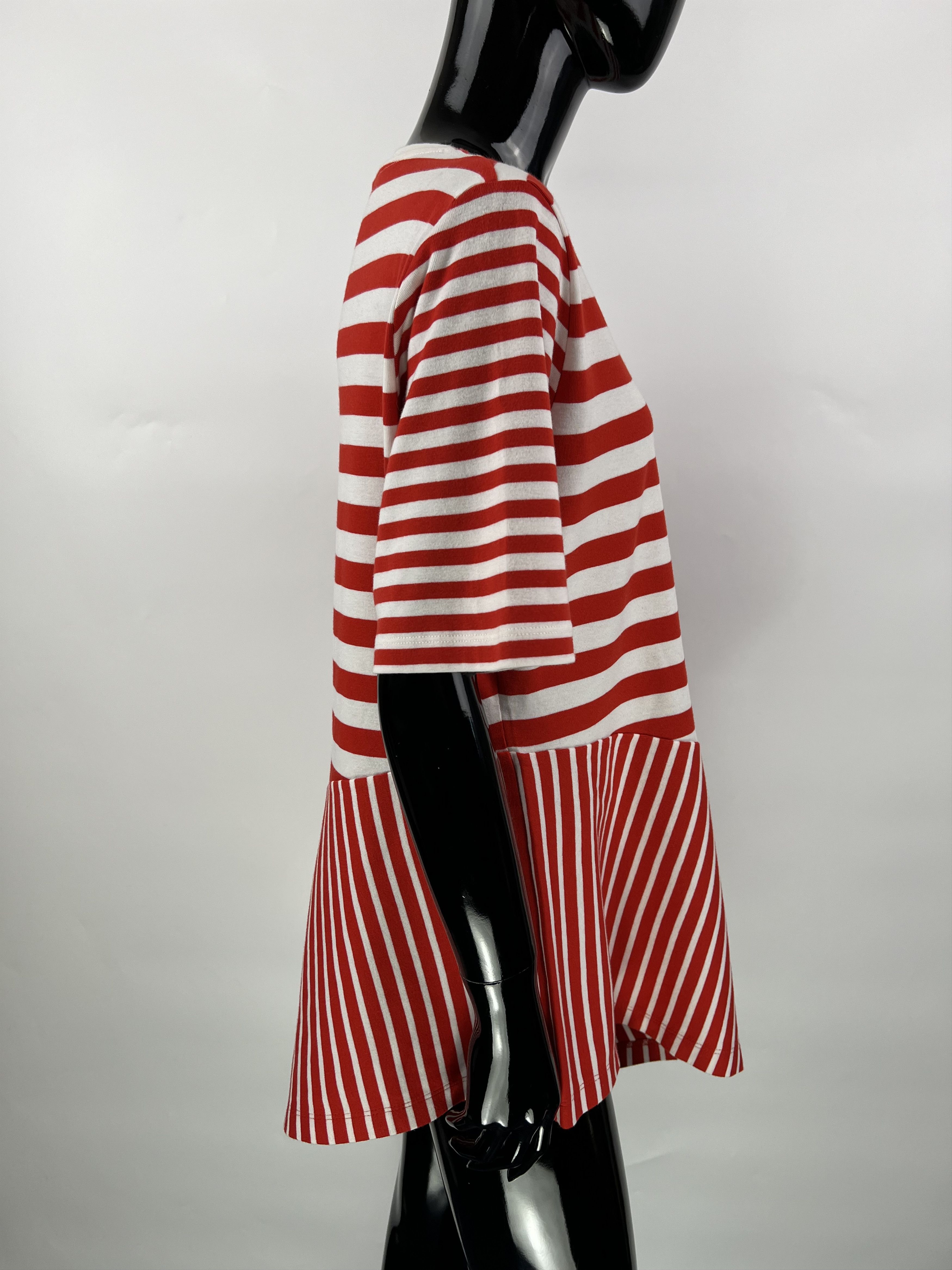 Cos COS Asymmetrical Striped T-Shirt Size L Size L / US 10 / IT 46 - 2 Thumbnail