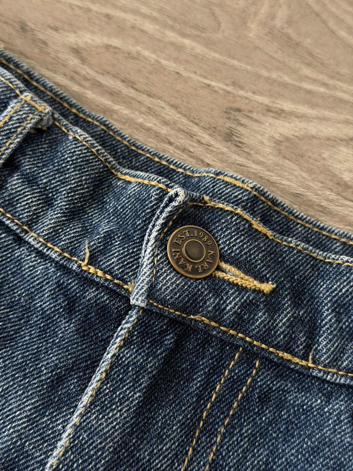 Karl Kani Karl Kani Embroidered Logo Rap Black Denim Unisex Jeans Size US 32 / EU 48 - 10 Thumbnail