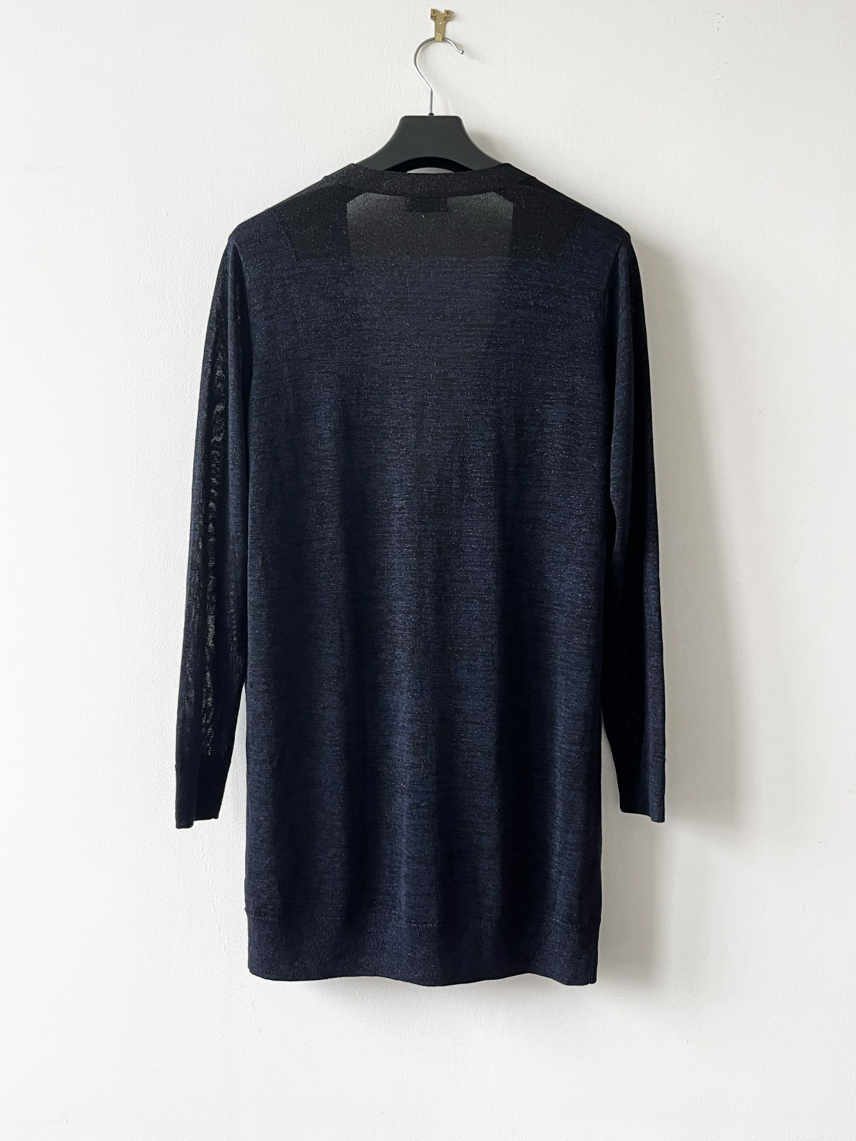 Dries Van Noten Dries van Noten navy sparkly cardigan Size XS / US 0-2 / IT 36-38 - 2 Thumbnail