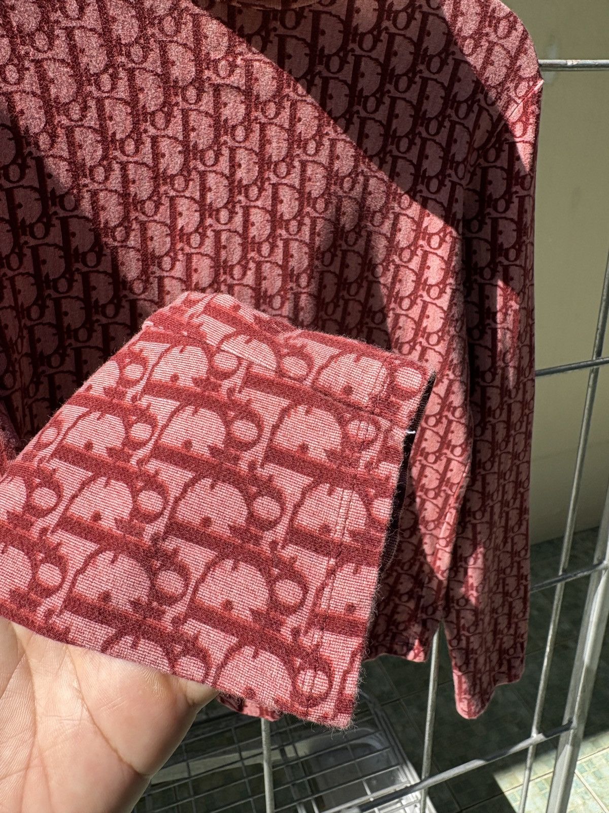 Dior Christian Dior CD Y2K monogram turtleneck long sleeves tee Size L / US 10 / IT 46 - 8 Thumbnail