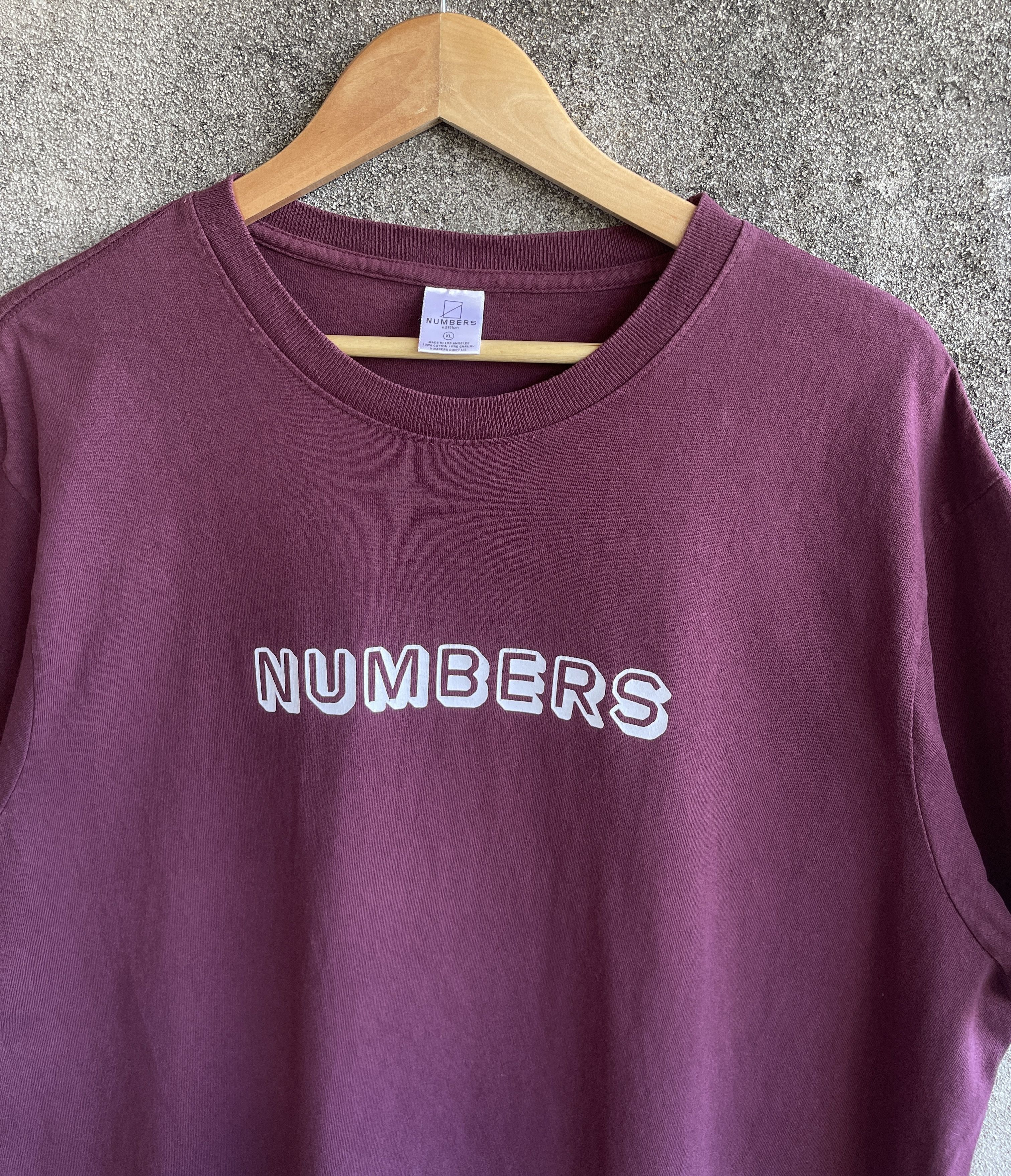 Numbers Hype🔥Numbers🔥Center Logo Tee Made in Usa Size US XL / EU 56 / 4 - 2 Thumbnail