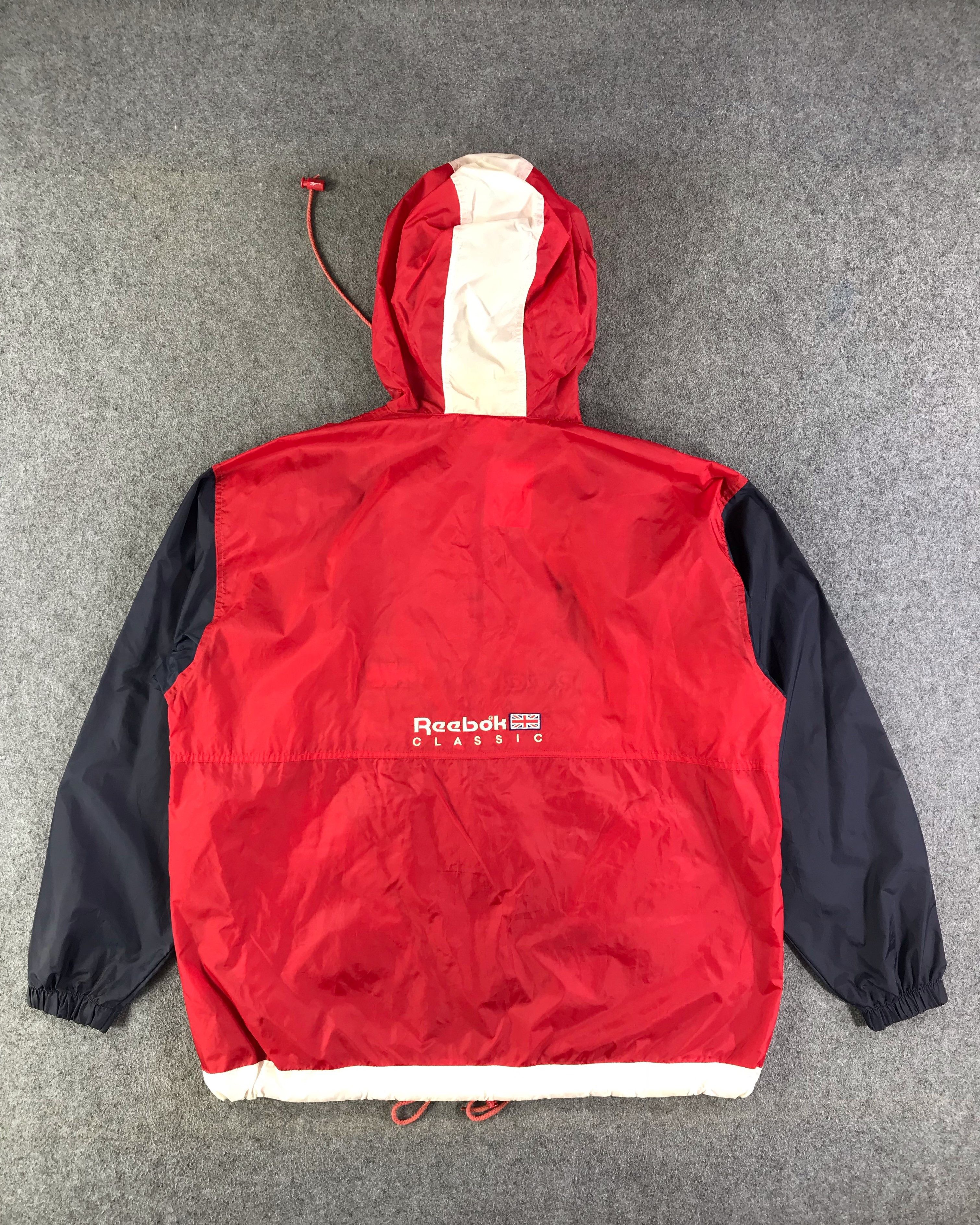 Reebok Vintage Reebok Hooded Windbreaker Jacket-JC215 Size US L / EU 52-54 / 3 - 2 Thumbnail
