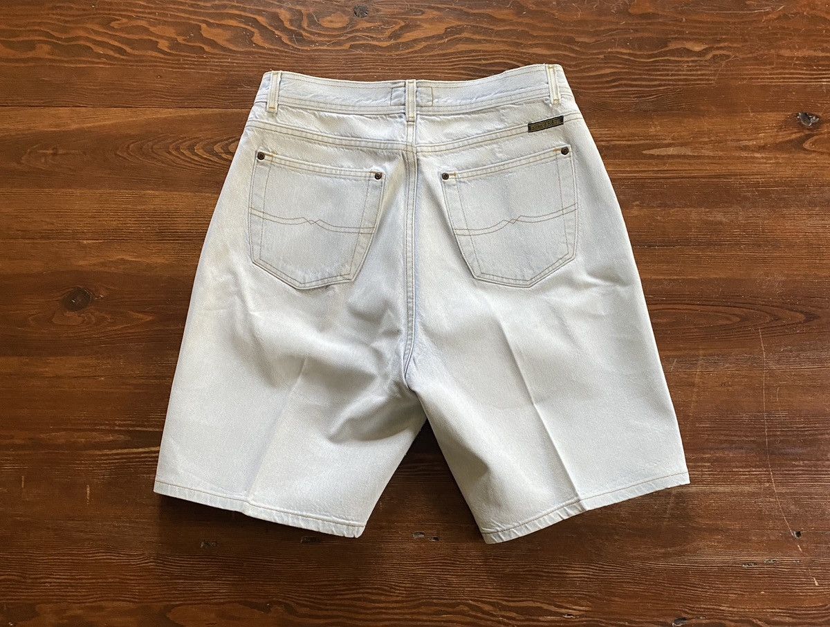 Structure × Vintage Vintage 90’s Structure Bleached Wide Leg Denim Shorts Size US 32 / EU 48 - 15 Thumbnail