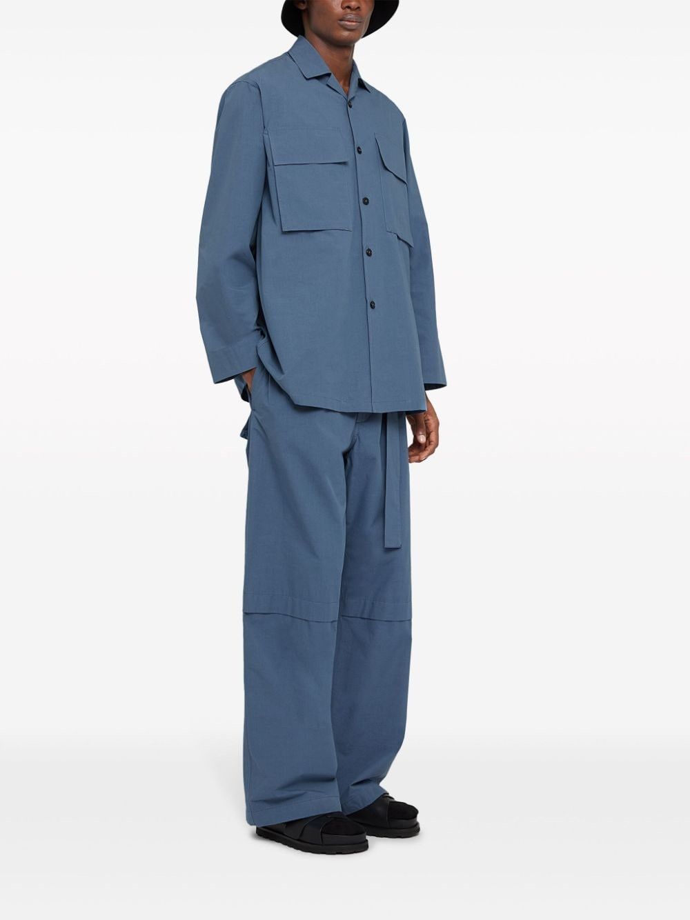 Jil Sander o1w1db10825 Shirt in Blue Size US S / EU 44-46 / 1 - 3 Thumbnail