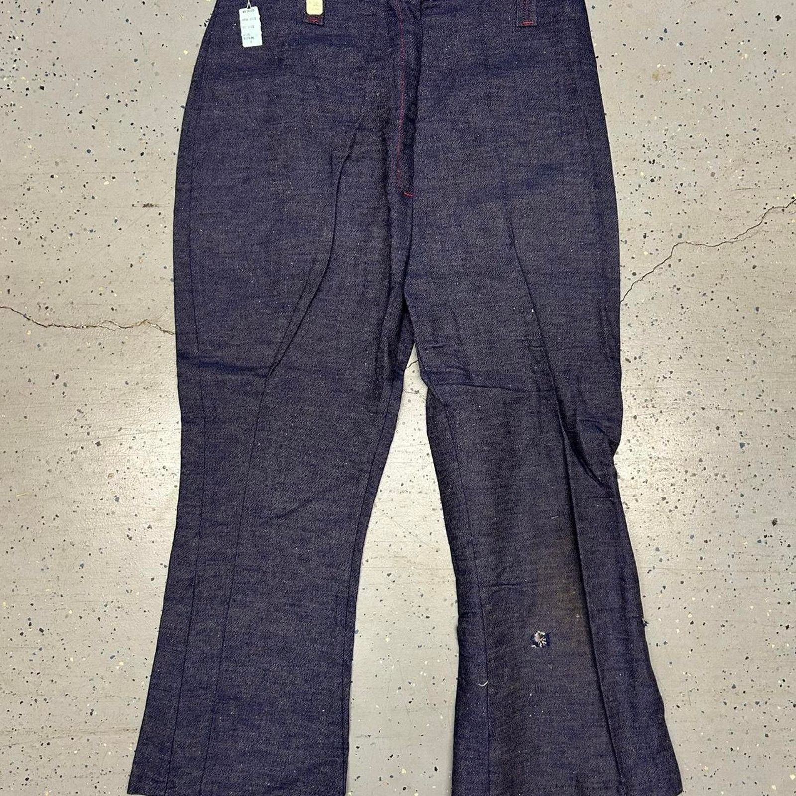 Other VTG 70s/80s Dark Wash Flare Denim Pants- Indigo- Size - 36 Size US 36 / EU 52 - 1 Thumbnail