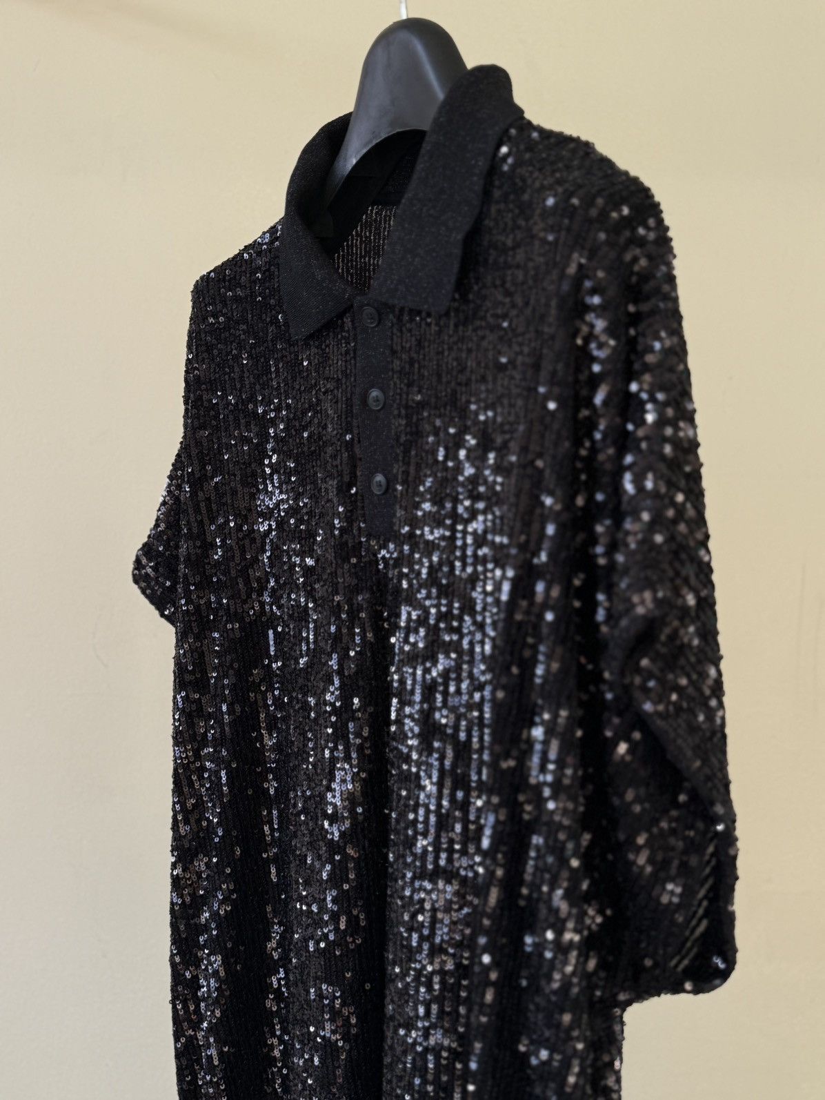 Saint Laurent Paris Saint Laurent Oversized Sequin Polo Size US L / EU 52-54 / 3 - 5 Thumbnail
