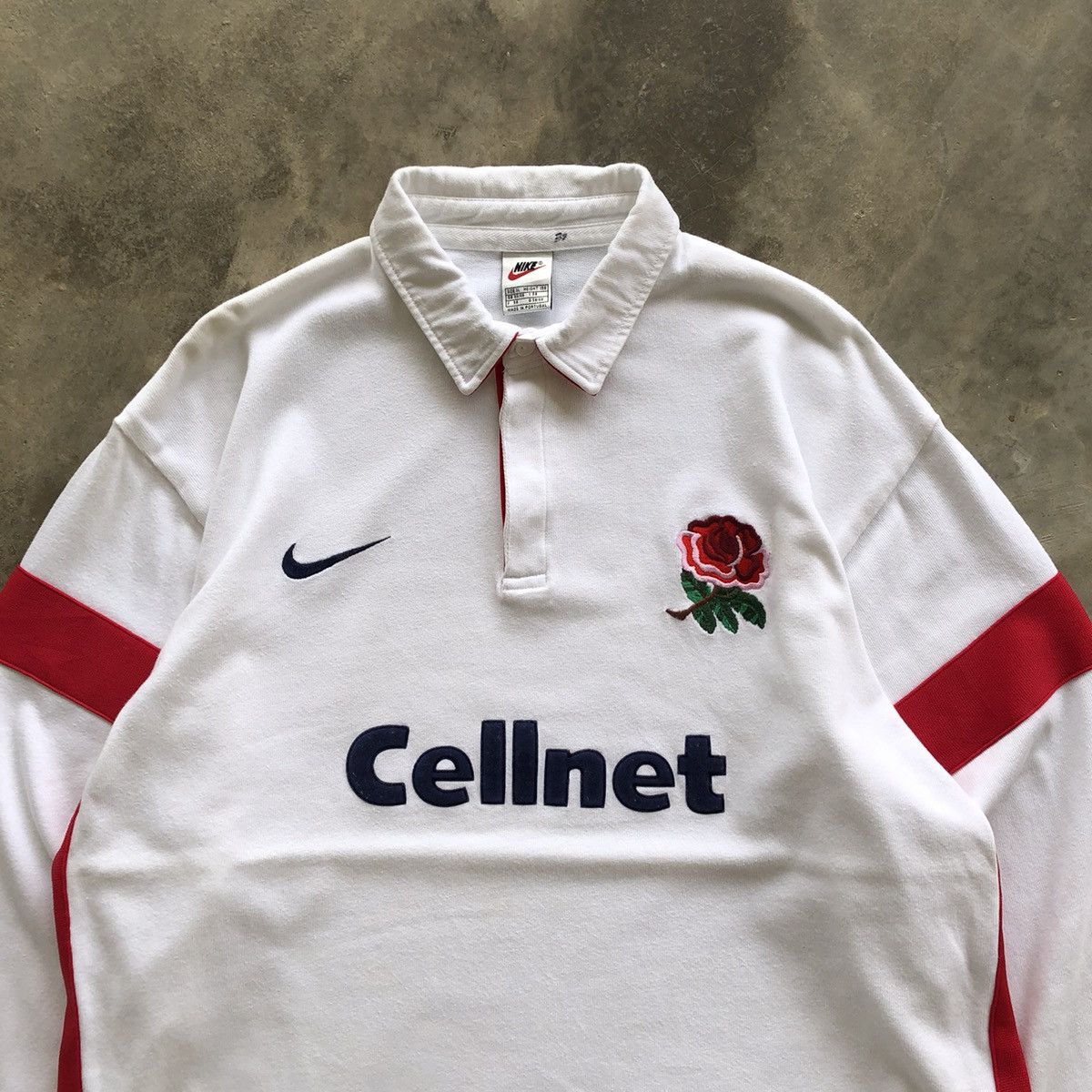 Nike × Vintage NIKE Vintage 90s England Rugby League Polo Shirt Size US XL / EU 56 / 4 - 3 Thumbnail