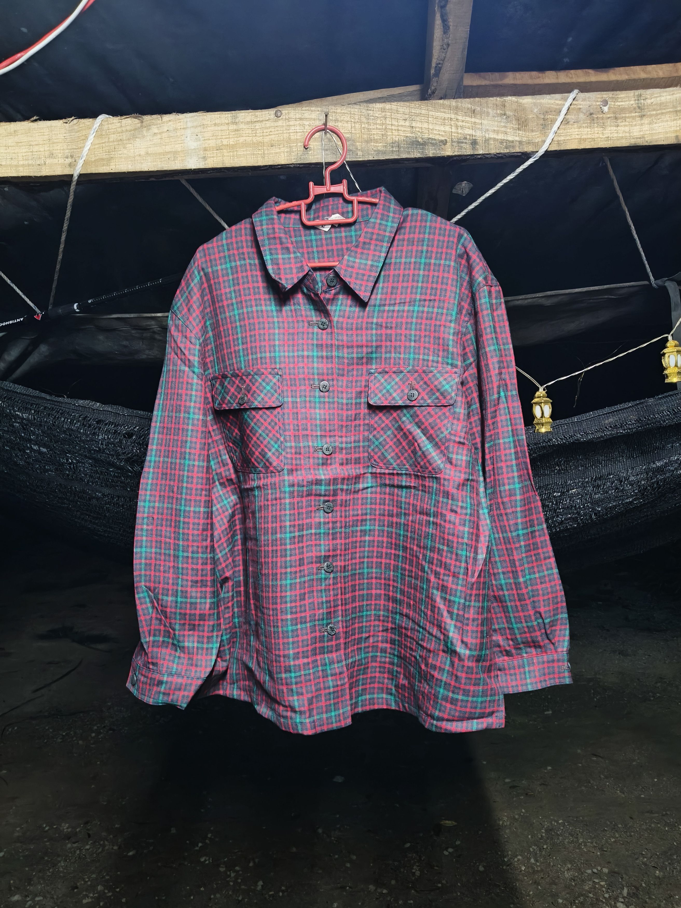 Japanese Brand Vintage Flannel Wool Button up Size XL / US 12-14 / IT 48-50 - 1 Thumbnail
