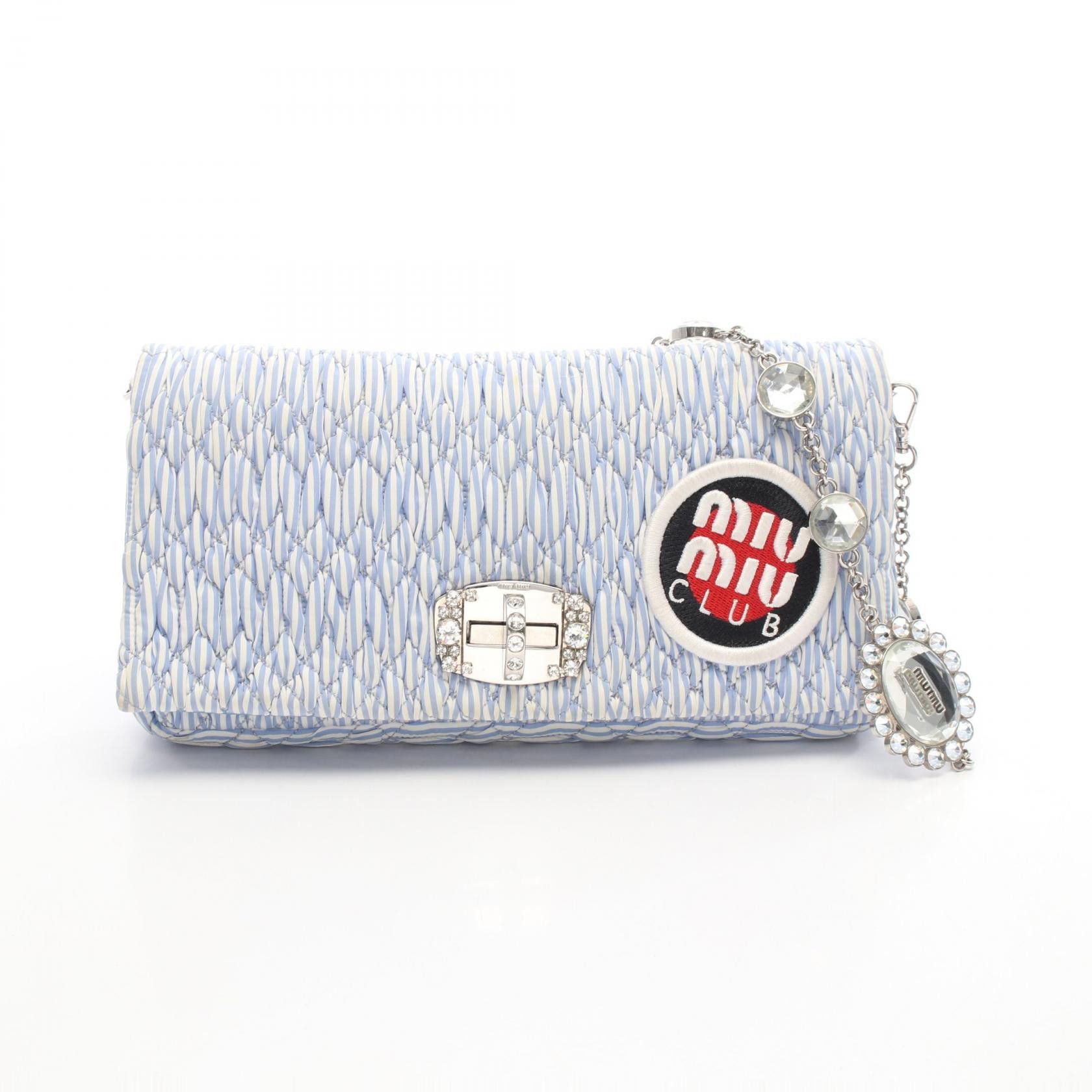 Miu Miu Miu Miu Miu Miu miu miu CLUB Fabric Shoulder Bag Textile Shoulder Bag DUTY FREE for USA Size ONE SIZE - 1 Thumbnail
