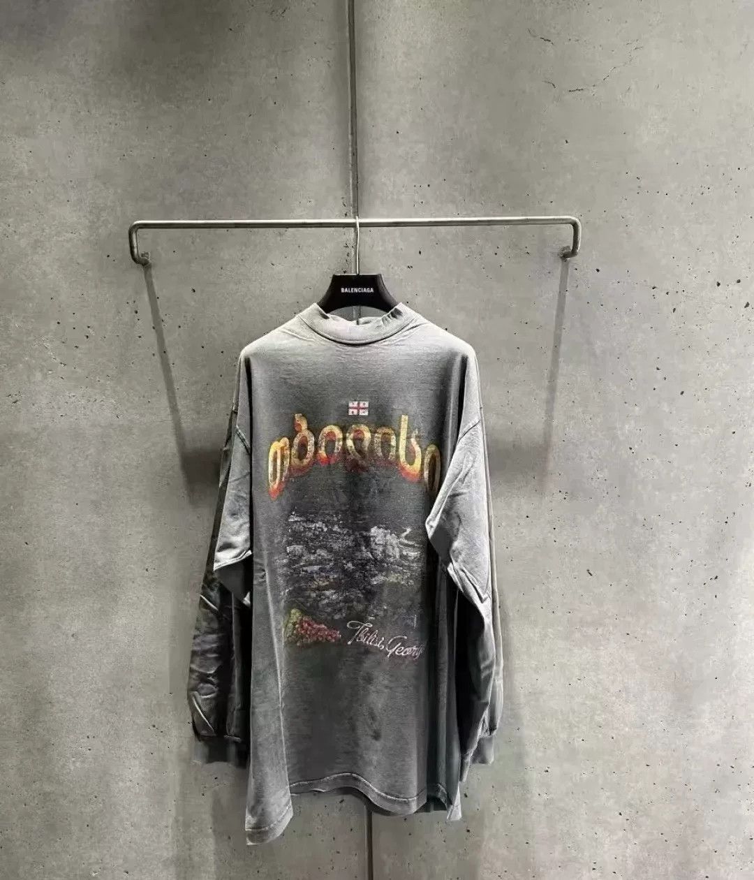 Balenciaga Balenciaga SS25 Georgia Night Longsleeve T-shirt Size M / US 6-8 / IT 42-44 - 1 Thumbnail