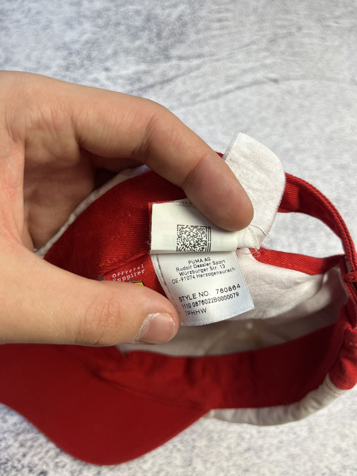Ferrari Vintage Puma Ferrari Distressed Cap Y2K Size ONE SIZE - 19 Thumbnail