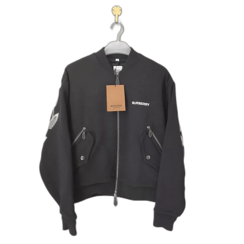 Burberry burberry black logo print long sleeve jacket Size US S / EU 44-46 / 1 - 1 Thumbnail