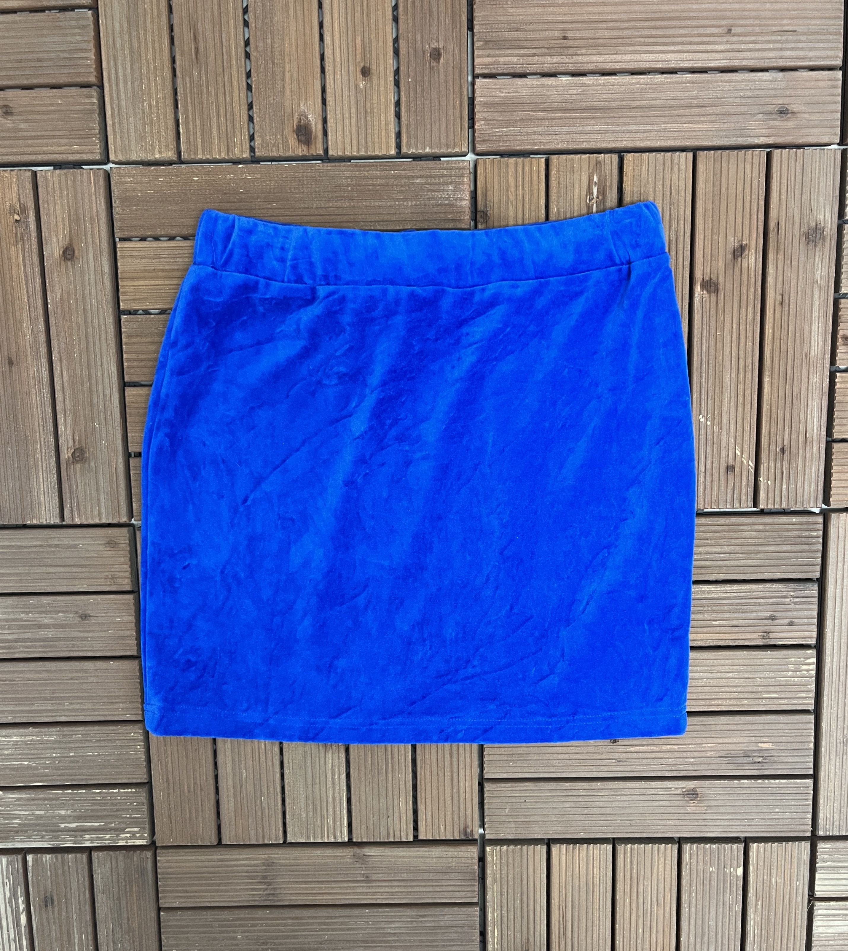 Juicy Couture × Vintage Juicy by Juicy Couture Vintage Velour Blue Skirt Size 30" / US 8 / IT 44 - 4 Thumbnail