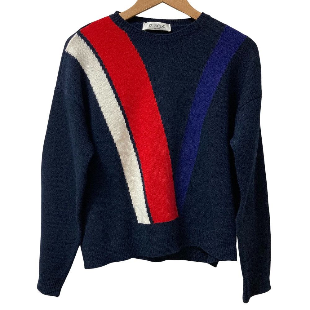 Valentino Valentino Valentino V Logo Wool Cashmere Knit Sweater Textile Tops TB3KC09153L DUTY FREE for USA Size ONE SIZE - 1 Thumbnail