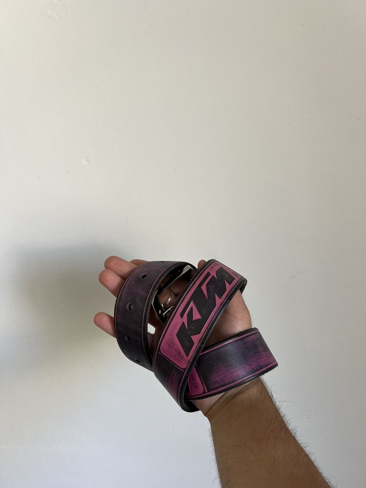 Japanese Brand Vintage lil peep style moto racing belt pink KTM y2k Size ONE SIZE - 3 Thumbnail