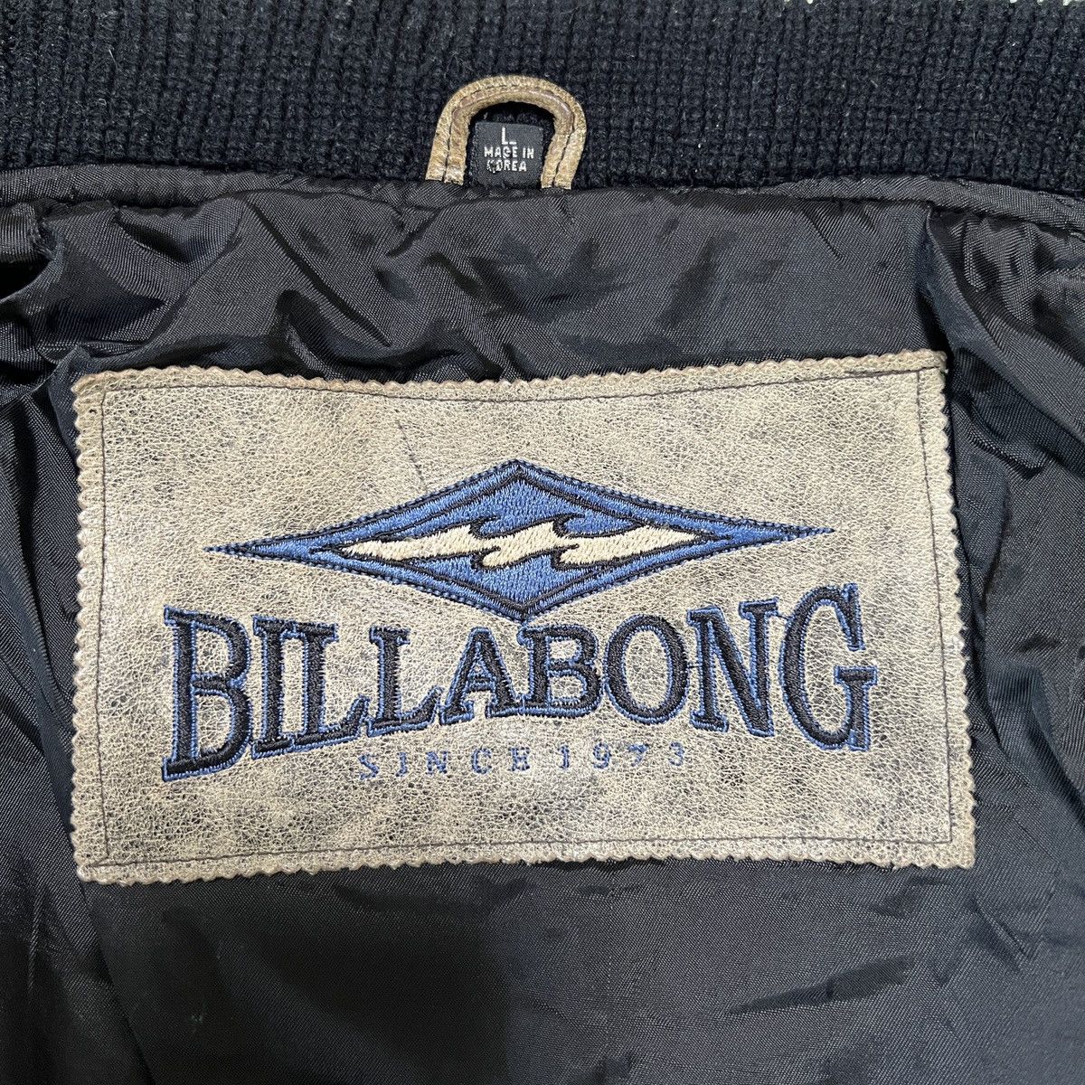 Billabong 🔥 80s 90s Vintage Billabong Leather Bomber Jacket Size US L / EU 52-54 / 3 - 12 Thumbnail