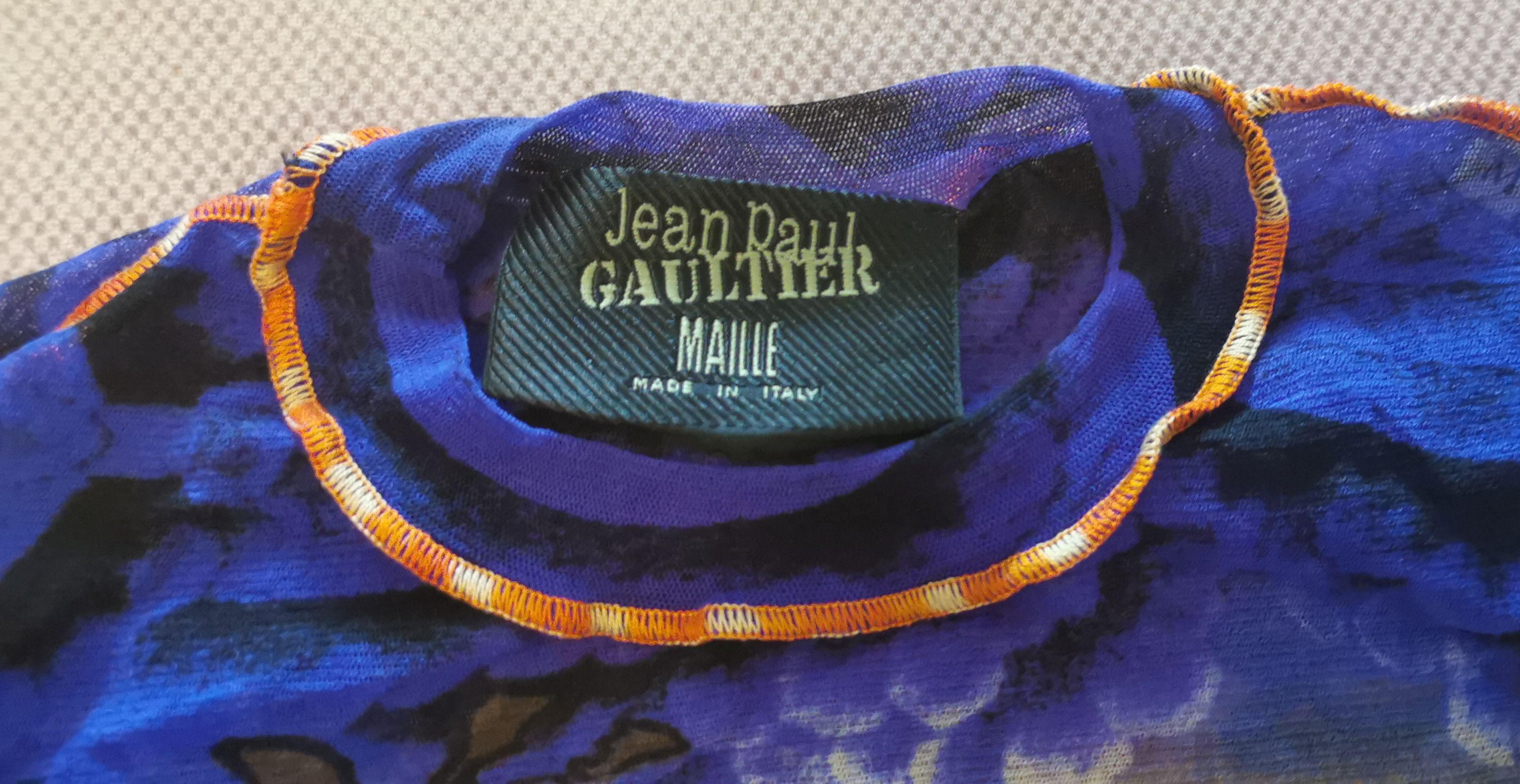 Jean Paul Gaultier S/S 1999 Rare Maille Long Sleeve Mesh Top Size S / US 4 / IT 40 - 4 Thumbnail