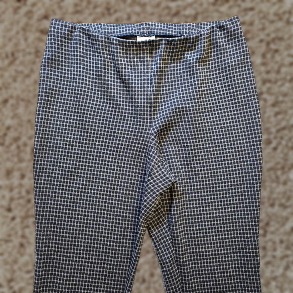 J. Jill J. Jill Pant Women Large Blue Plaid Ponte Slim Leg Pull On Casual Capsule Shirt? I cannot provide a result. Size 24" / US 00 / IT 34 - 1 Thumbnail