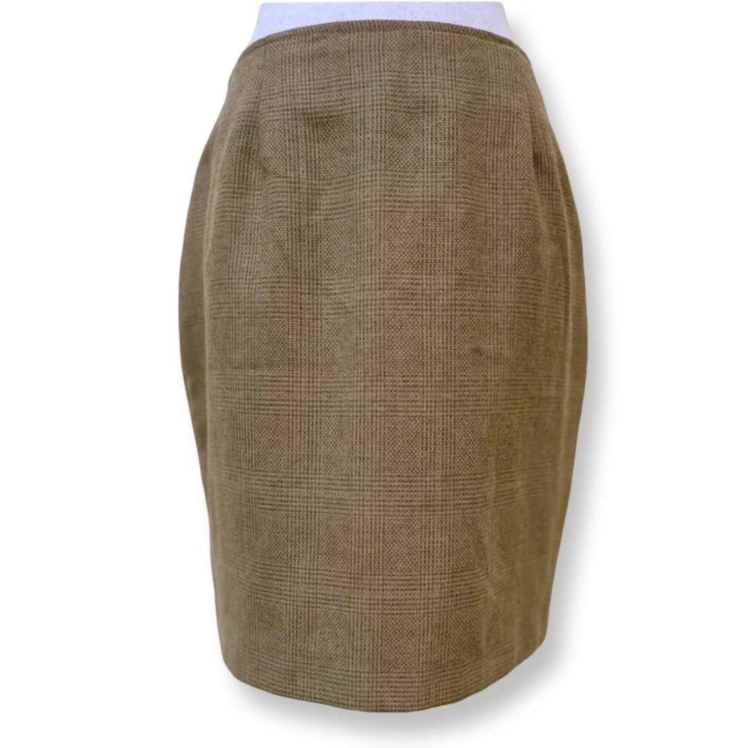 The Unbranded Brand Annie Alexander Wool Pencil Skirt Sz 12 Size 32" / US 10 / IT 46 - 3 Thumbnail