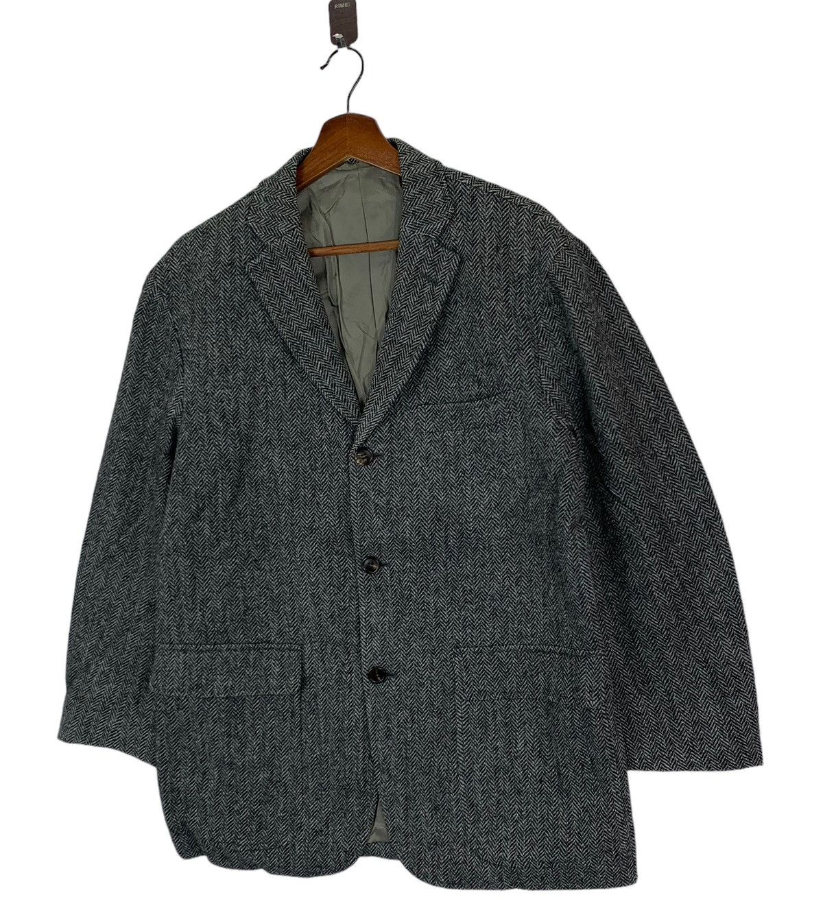 Harris Tweed VINTAGE HARRIS TWEED COAT JACKET Size US M / EU 48-50 / 2 - 2 Thumbnail