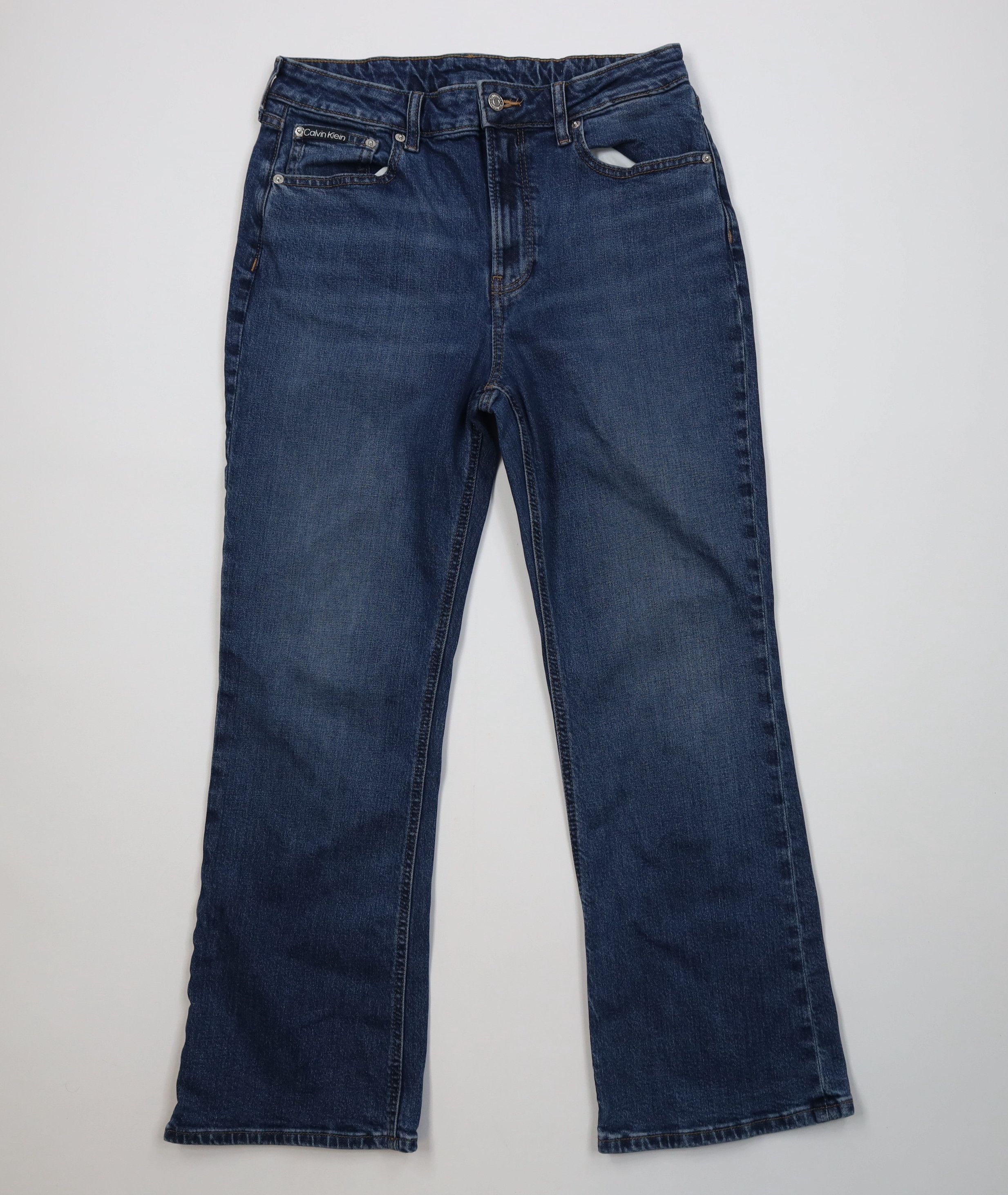 Calvin Klein Vintage 90s Y2K Calvin Klein Wide Leg Denim Jeans Blue Size 30" / US 8 / IT 44 - 1 Thumbnail