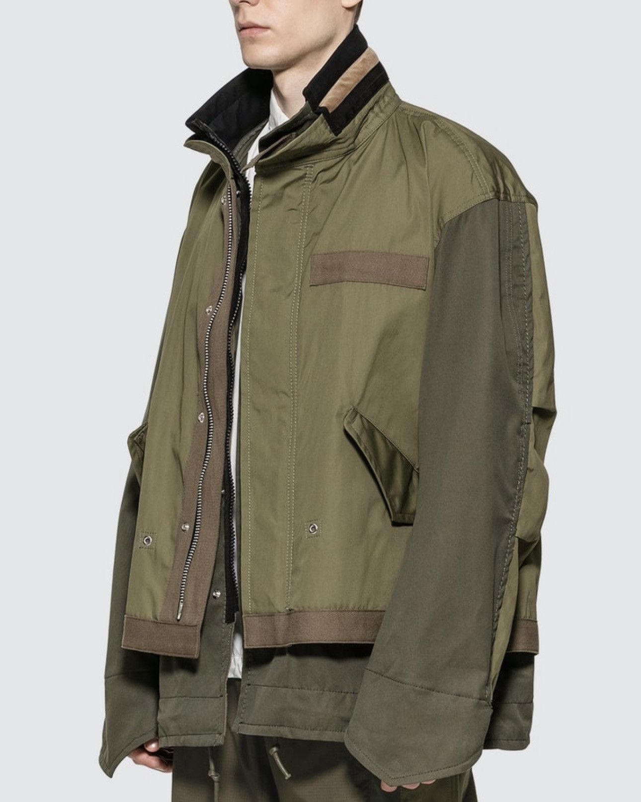 Japanese Brand × Sacai SACAI 2020SS FABRIC COMBO JACKET size 2 Size US M / EU 48-50 / 2 - 4 Thumbnail