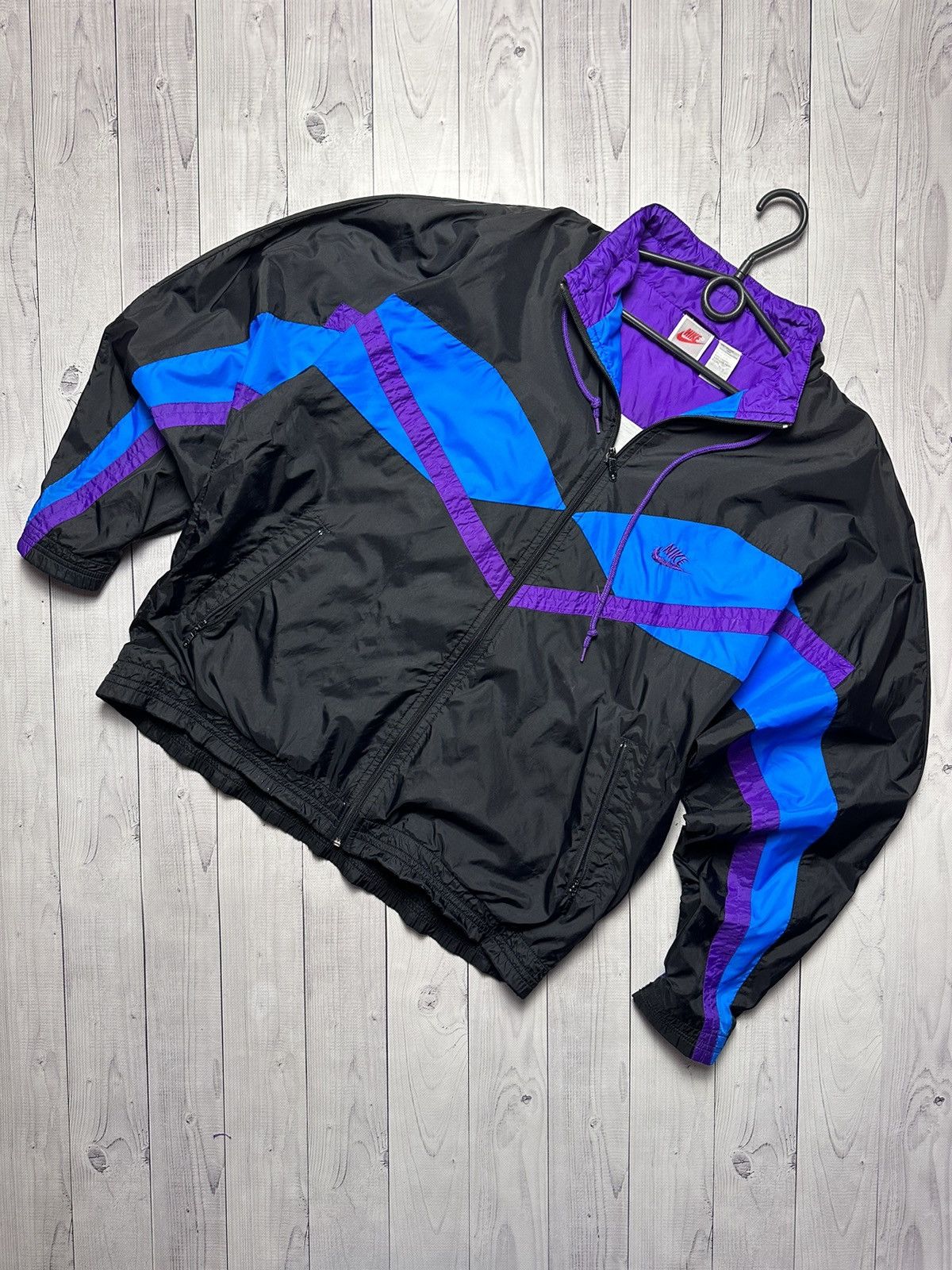 Nike purple track jacket size retailer small