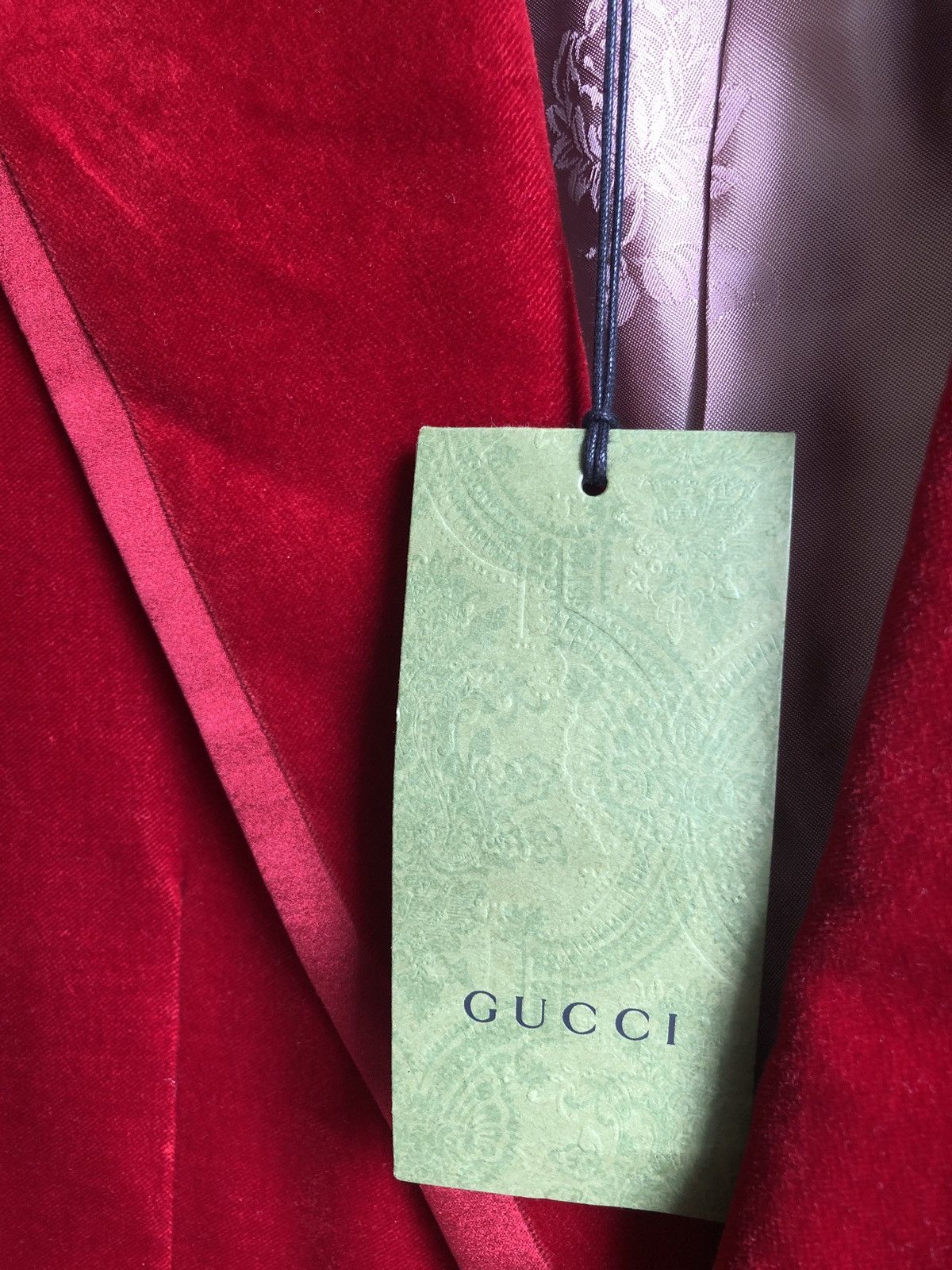 Gucci Gucci Red Velvet Blazer Size 38R - 7 Thumbnail