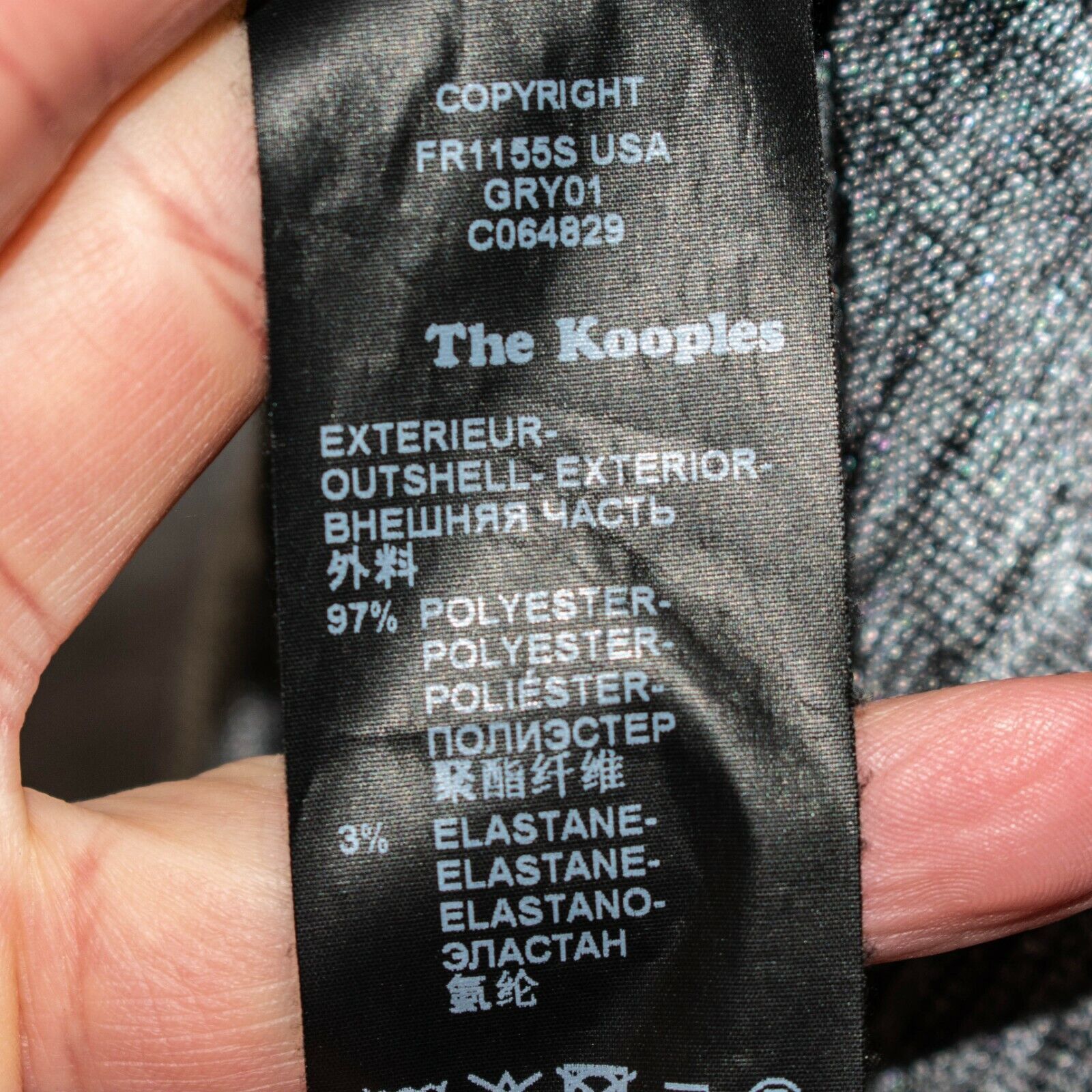 The Kooples The Kooples Women's Sharkbite Hem Dress Heather Gray Poly Size XS / US 0-2 / IT 36-38 - 8 Thumbnail