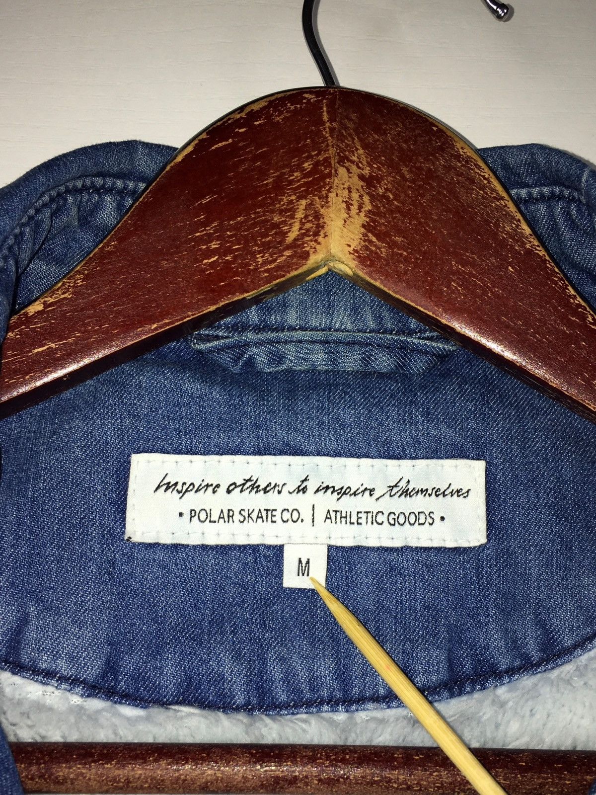 Polar Skate Co. × Vintage vintage jacket POLAR SKATE CO Stroke Logo Denim Coach Jacket Size US M / EU 48-50 / 2 - 8 Thumbnail
