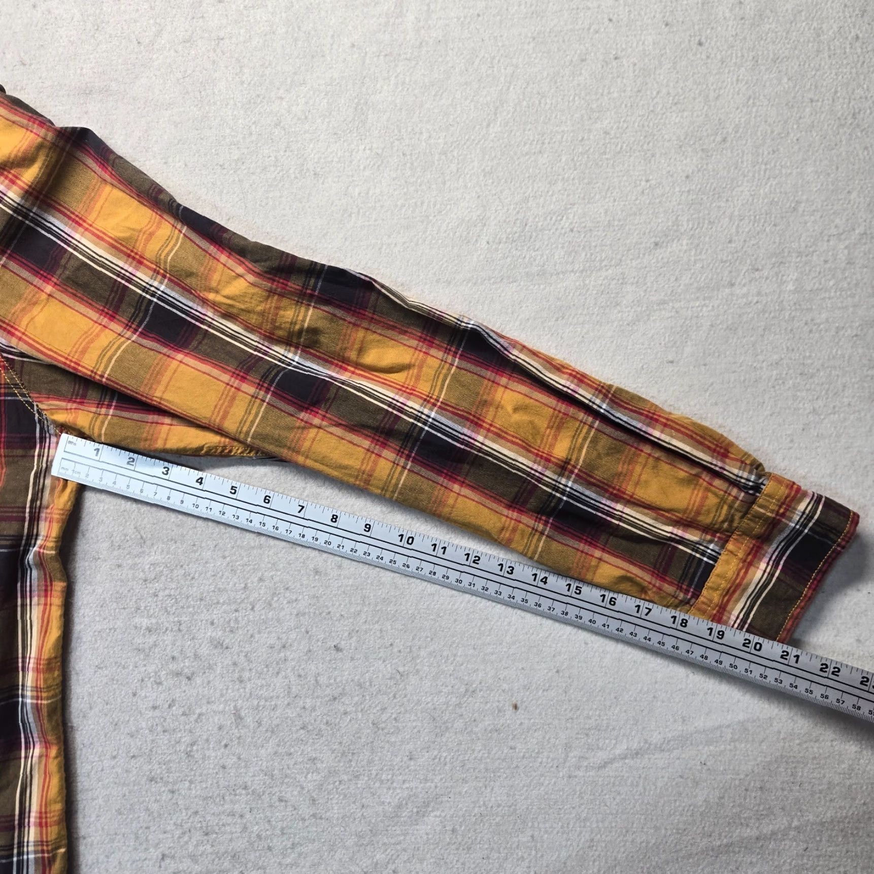 Carbon Carbon Shirt Orange Plaid Button-Up Classic Fit Long Sleeve 2XL Men's Adult Size Orange Plaid Shirt 2XL Carbon Button-Up Mens Shirt Size US XXL / EU 58 / 5 - 5 Thumbnail