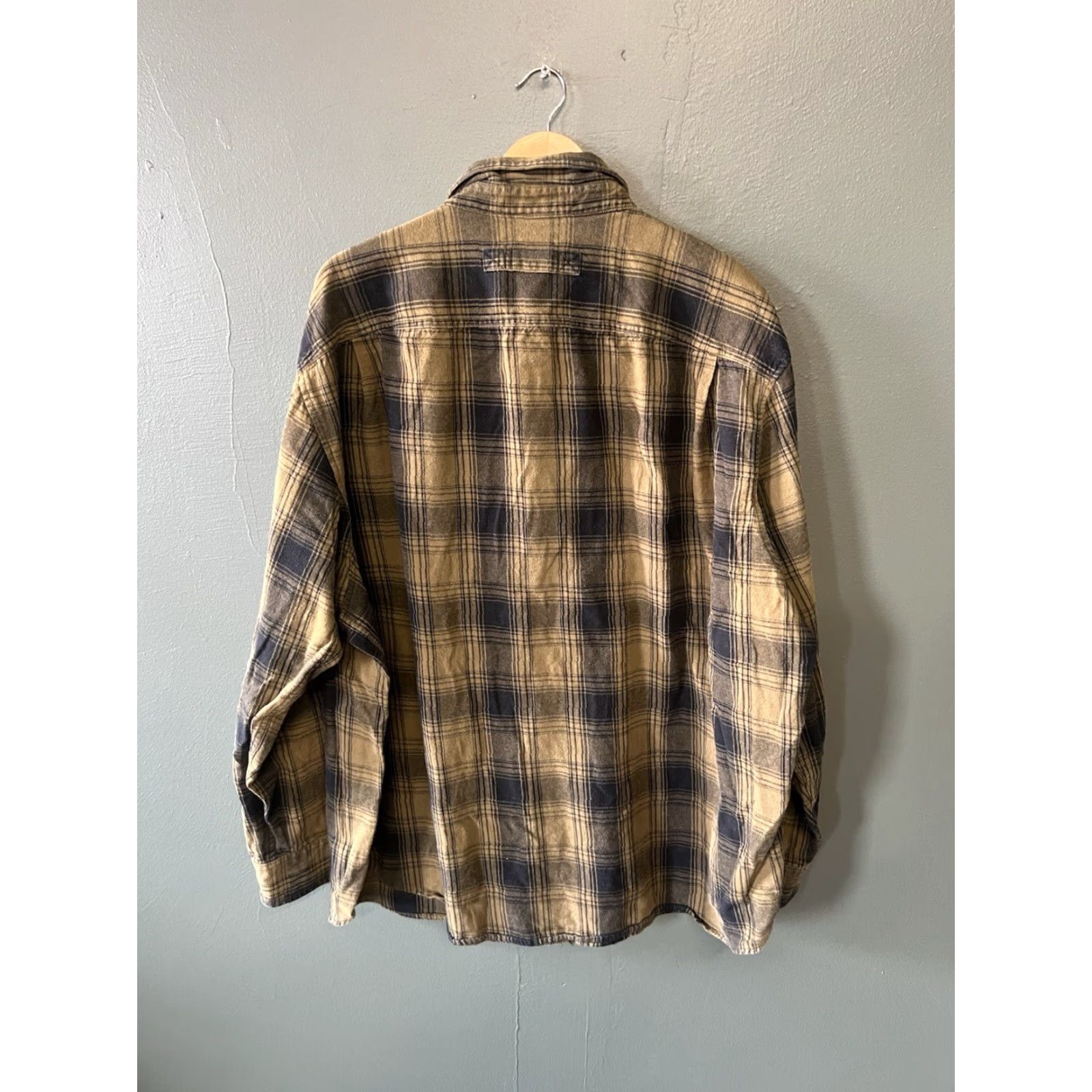 Vintage Duluth Trading Co. Mens Shirt Flannel Long Sleeve Button Up Plaid Yellow 3XL Size US XXL / EU 58 / 5 - 2 Thumbnail
