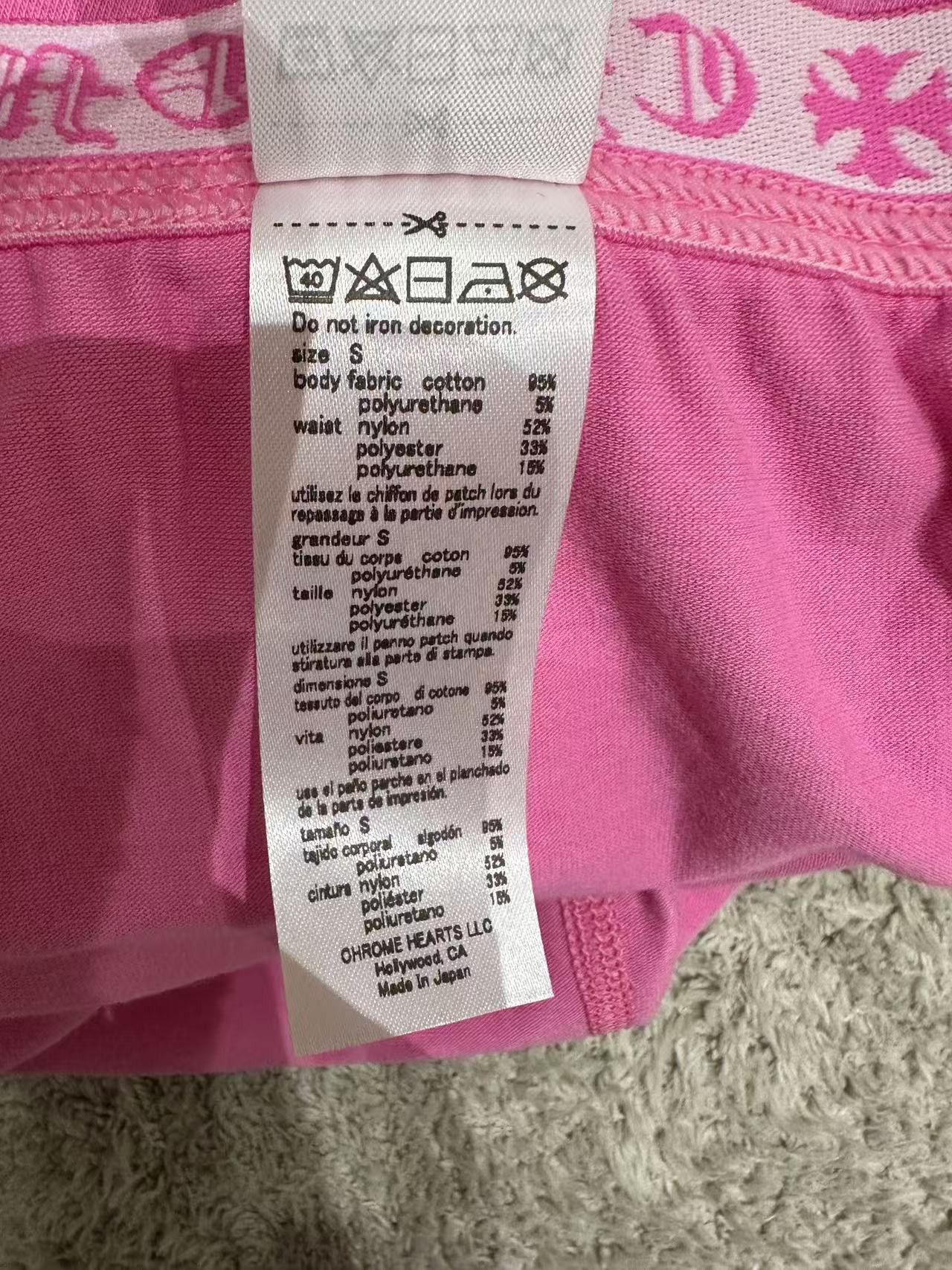 Chrome Hearts Chrome Hearts Pink Horseshoe Logo Stretch Leggings Size 27" / US 4 / IT 40 - 9 Thumbnail