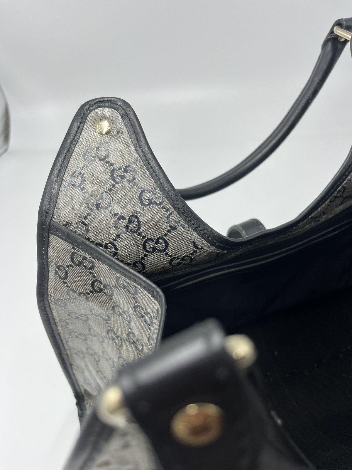 Gucci GUCCI Crystal Monogram Medium Joy Shoulder Bag Black Size ONE SIZE - 19 Thumbnail