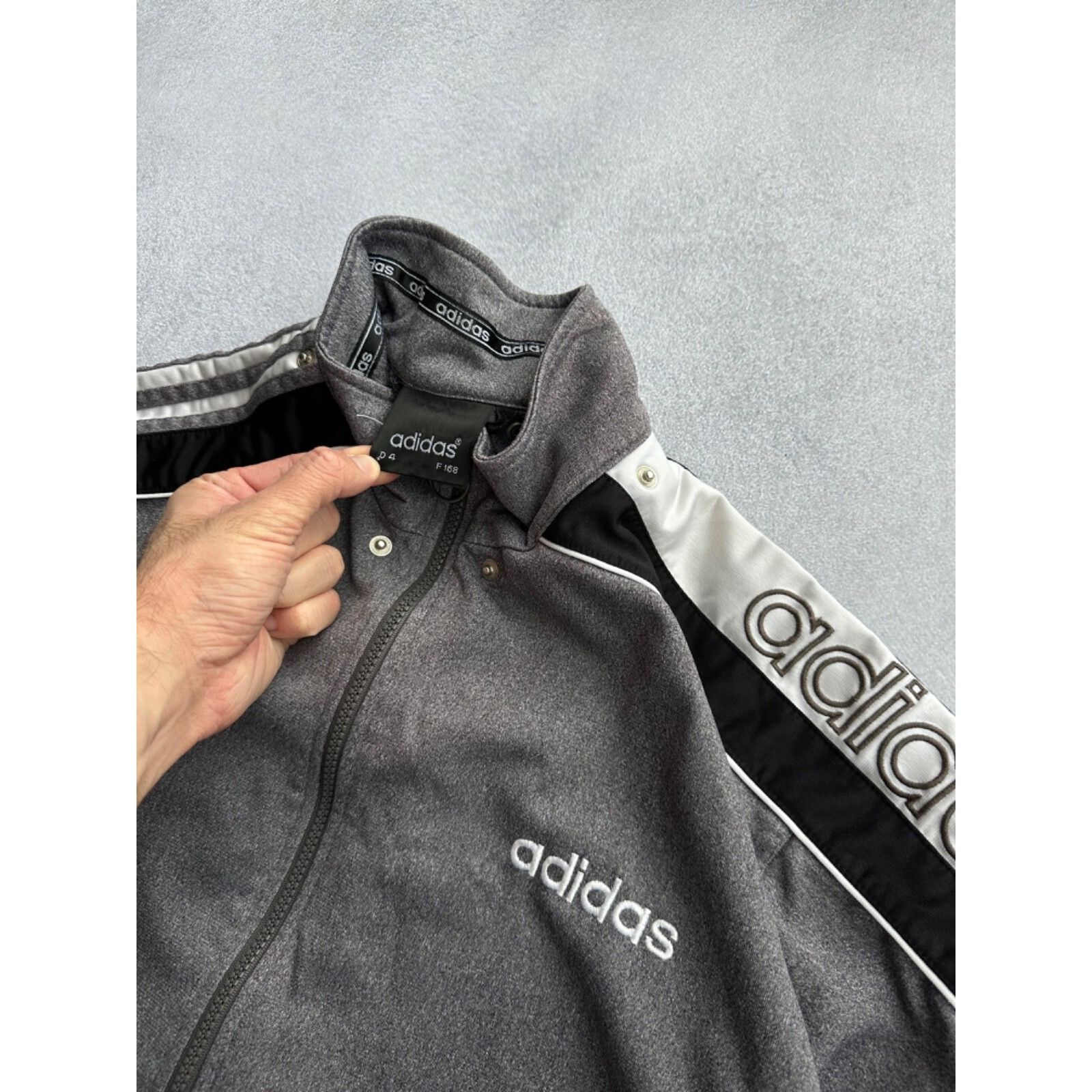Adidas VTG Adidas Zip Overshirt Tee Size US S / EU 44-46 / 1 - 4 Thumbnail