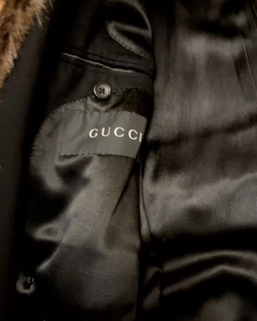Gucci F/W 2008 RUNWAY CASHMERE COAT WITH BEAVER FUR COLLAR Size US L / EU 52-54 / 3 - 5 Thumbnail