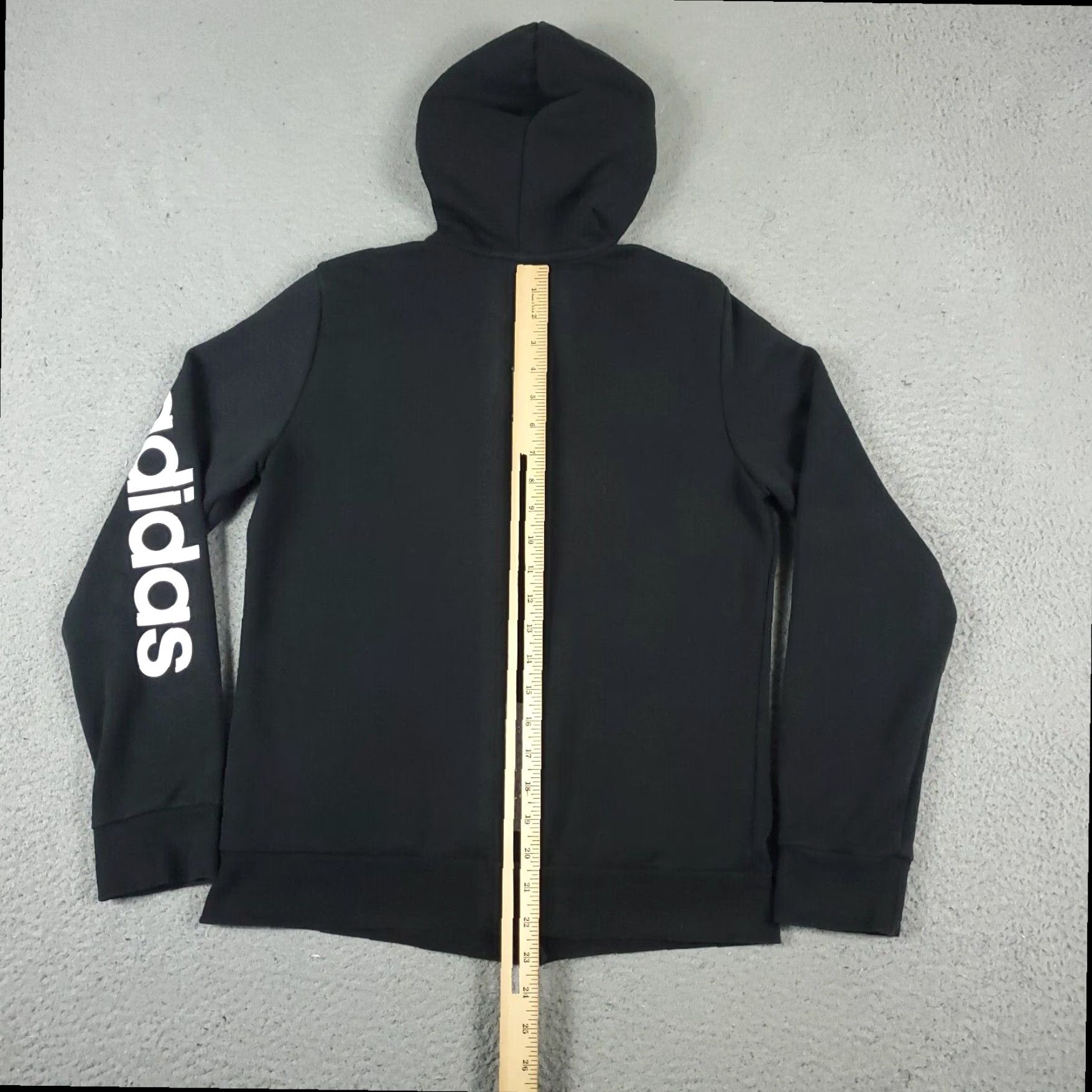Adidas Adidas Full Zip Hoodie Sweatshirt Black Cotton Blend Womens Medium Size M / US 6-8 / IT 42-44 - 5 Thumbnail