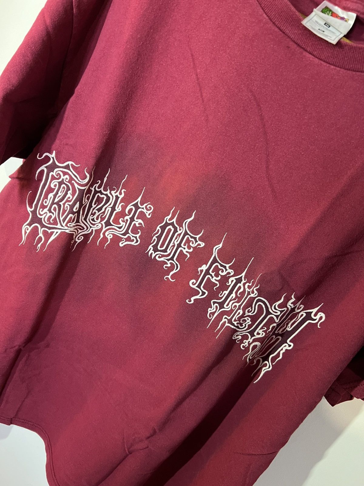 Band Tees Cradle of filth vintage Midian 00s burgundy shirt Size US XL / EU 56 / 4 - 3 Thumbnail