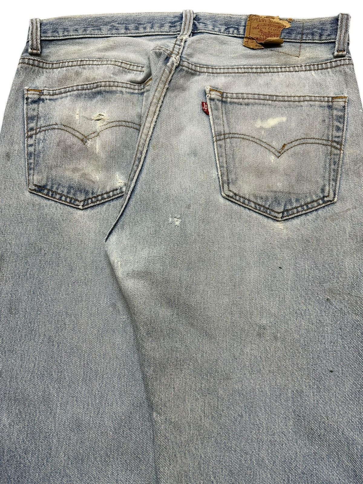 Levi's Vintage 80s Levis 501 Paint Splatter Distressed Jeans Size US 32 / EU 48 - 6 Thumbnail
