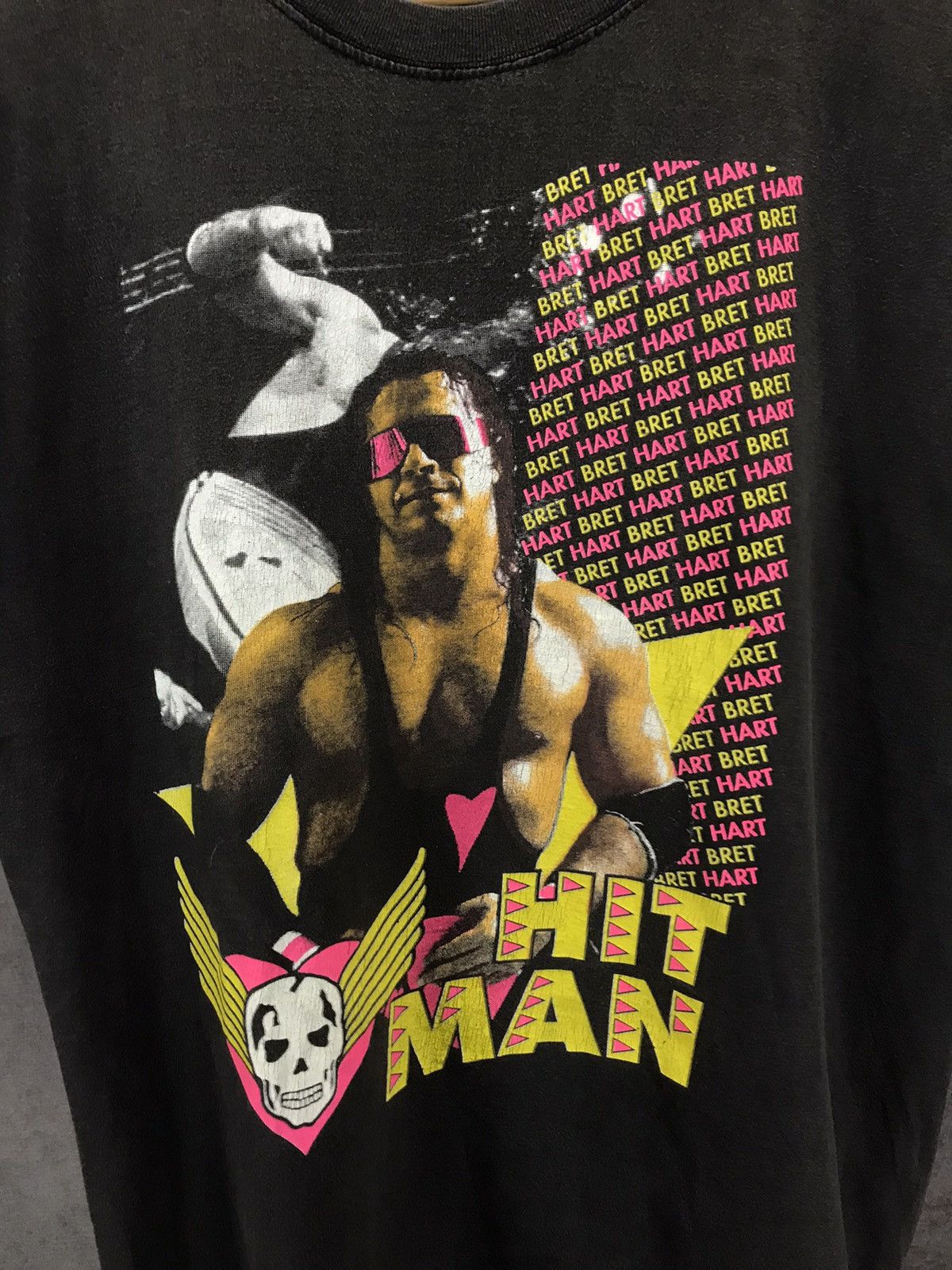 WWE Hitman Bret Hart WWE WWF vintage wrestling tee Size US L / EU 52-54 / 3 - 3 Thumbnail