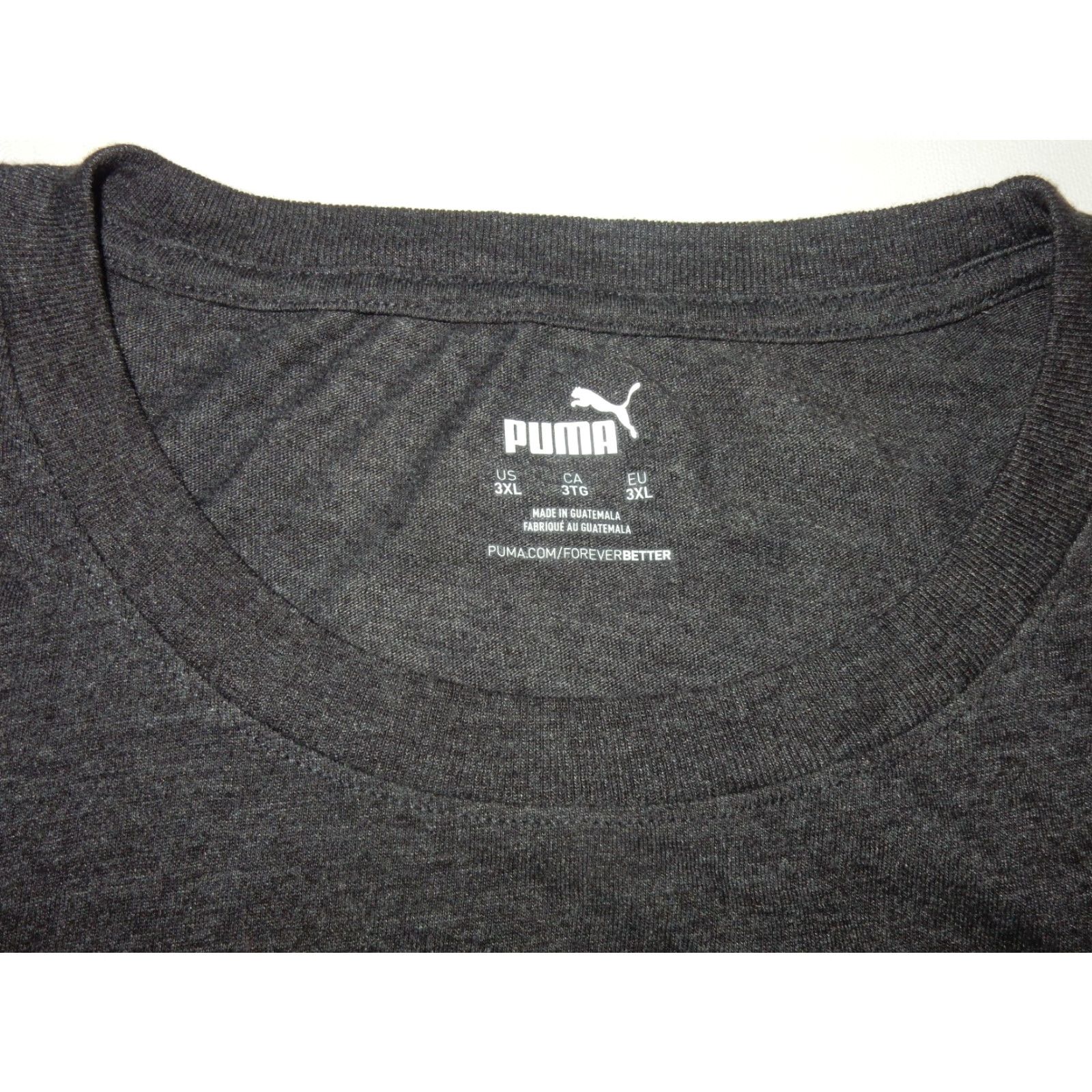 Puma VINTAGE PUMA Men's T-Shirt 3XL Short Sleeve Cotton Camo Gray Size US XXL / EU 58 / 5 - 2 Thumbnail