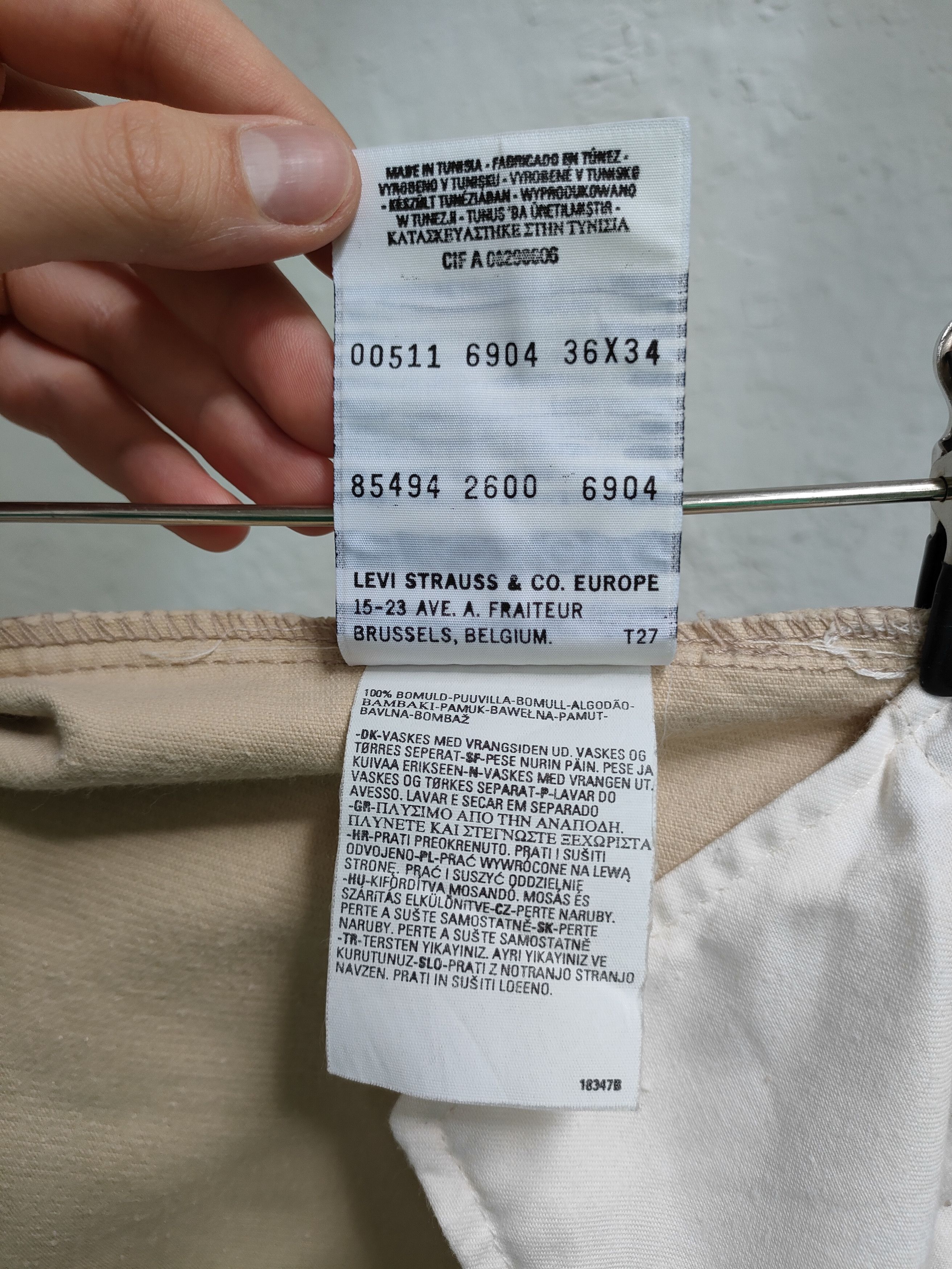 Levi's 00s vintage Levi's Corduroy Beige Pants Size US 36 / EU 52 - 7 Thumbnail